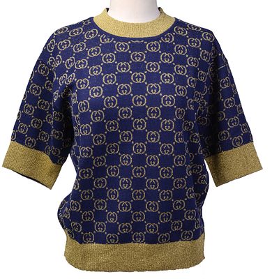 Gucci Short Sleeve Logo Top, Size S. In excellent condition.