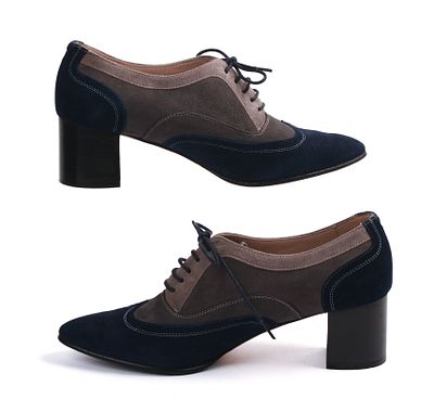 Manolo Blahnik Kitten Heels, Size 5.5. Good condition, label is crossed over with black sharpie.