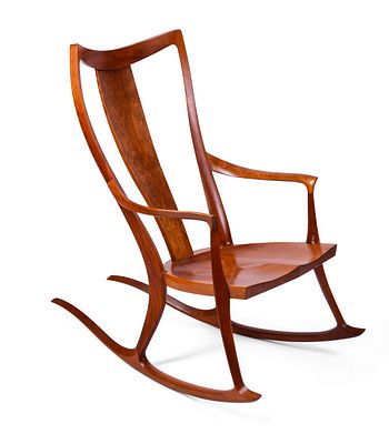 Thomas Moser Pasadena Rocking Chair in Cherry. Height 42 inches, width 24 inches, depth 40 