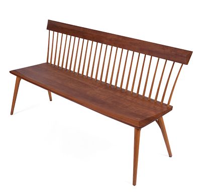 Thomas Moser Eastwood Bench in Cherry. Length 63 inches, height 34 inches, depth 22 inches. A 