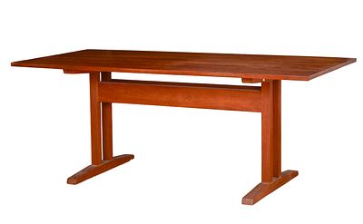 Thomas Moser Trestle Dining Table in Cherry. Height 30 inches, length 76 inches, depth 36 