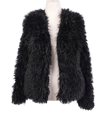 Faux Fur Jacket. Size L. Very good condition. From the collection of Jane Morgan.