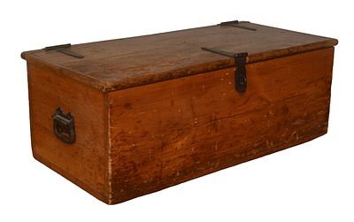 Small Pine Chest. 12 x 33 x 16 inches. NO SHIPPING AVAILABLE. This item must be picked up 