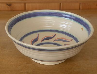 Large Stoneware Bowl. Diameter 15 inches, very good condition.