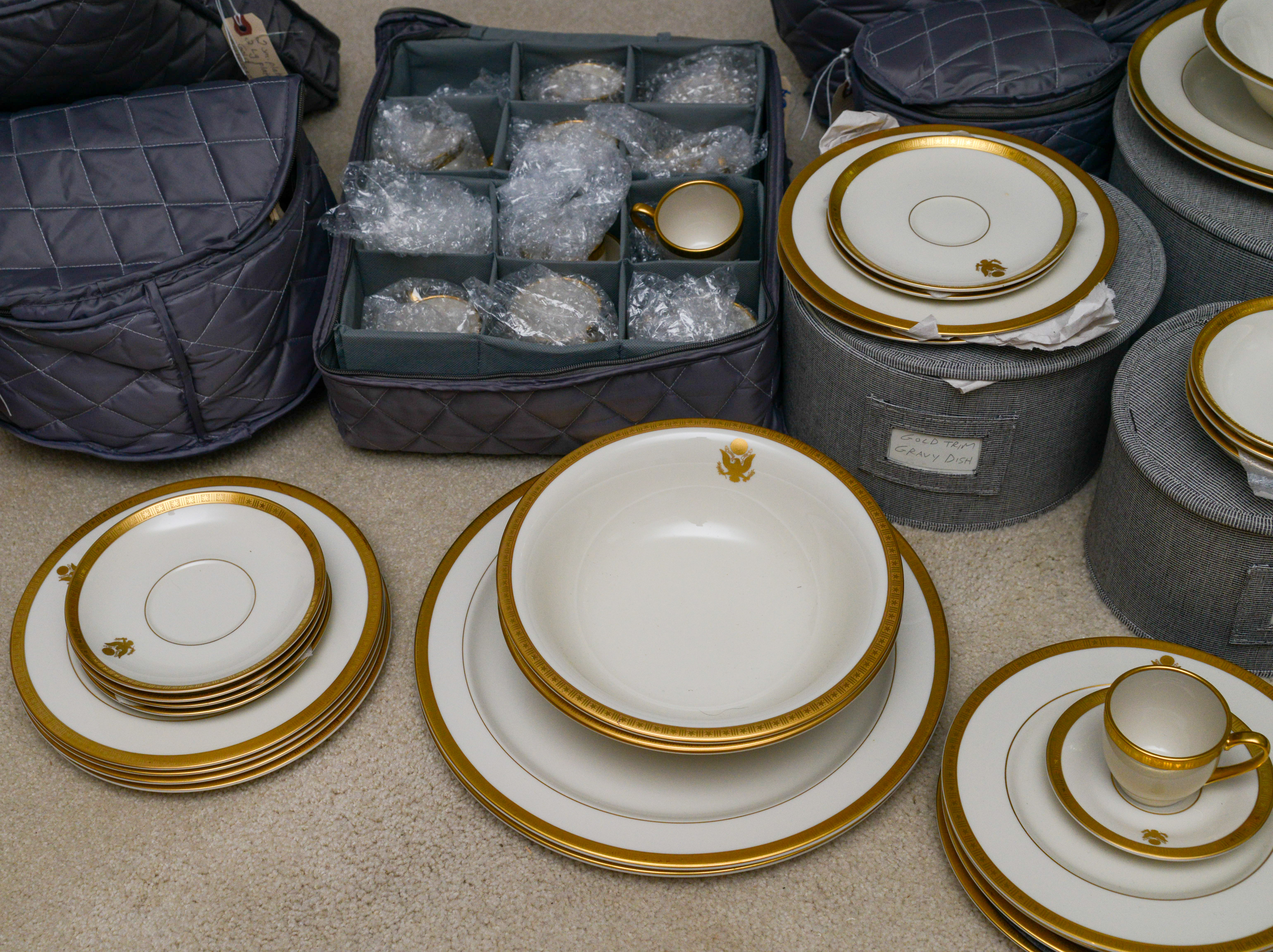 Lot 257 - Pickard China Presidential Seal Part Dinner Service