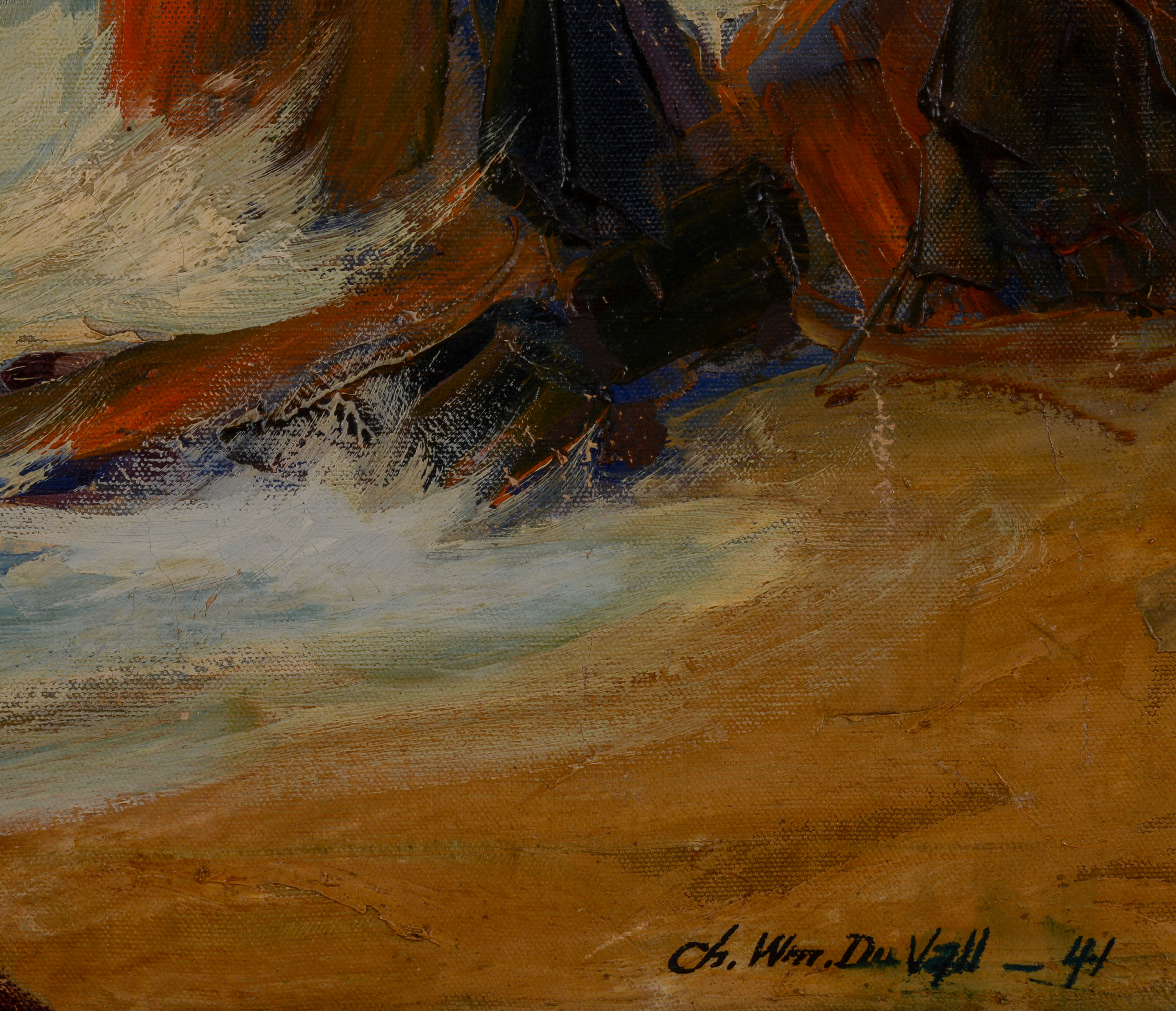 CHARLES WILLIAM DUVALL (1864-1941). CRASHING SURF