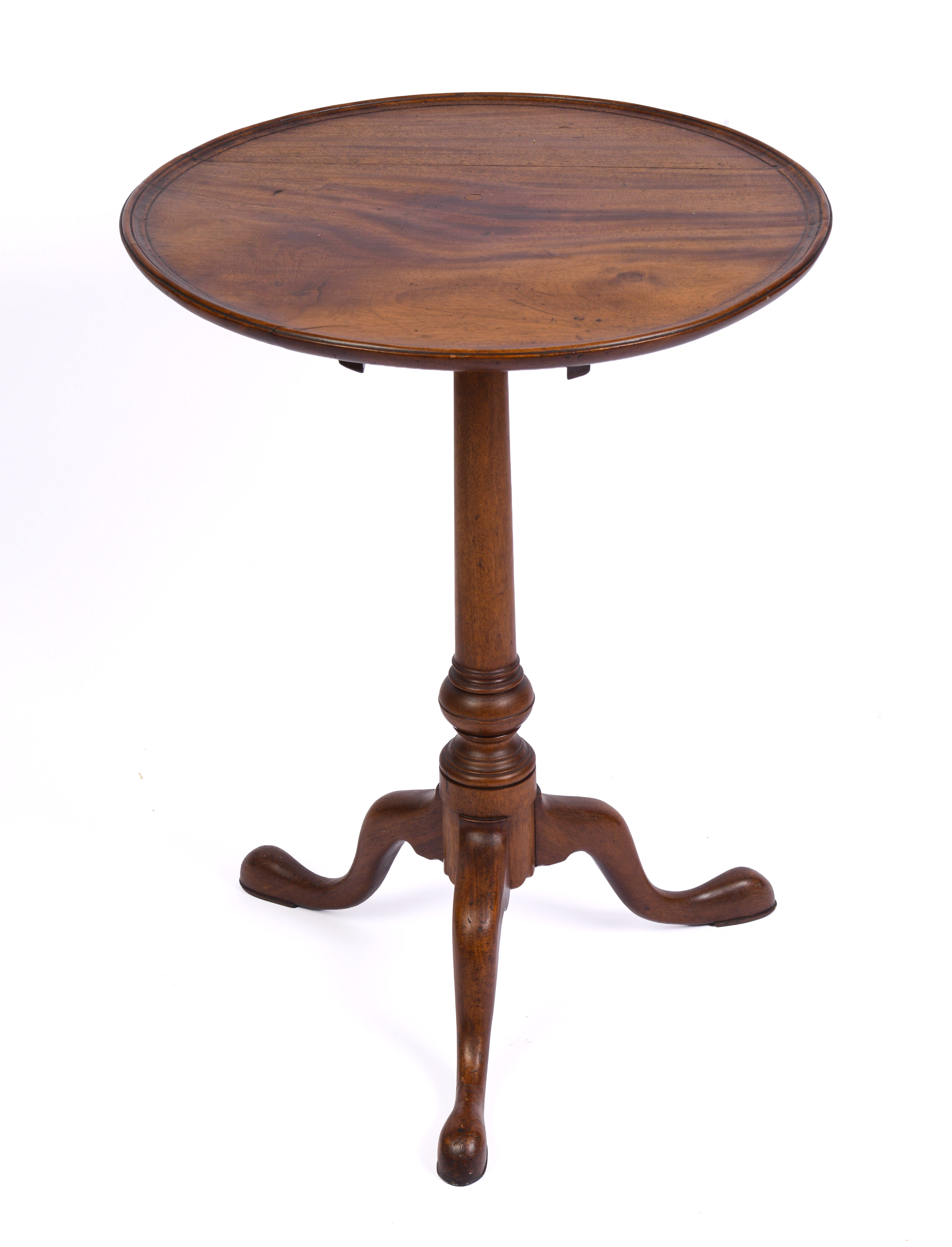 NEW ENGLAND TILT-TOP CANDLE STAND.