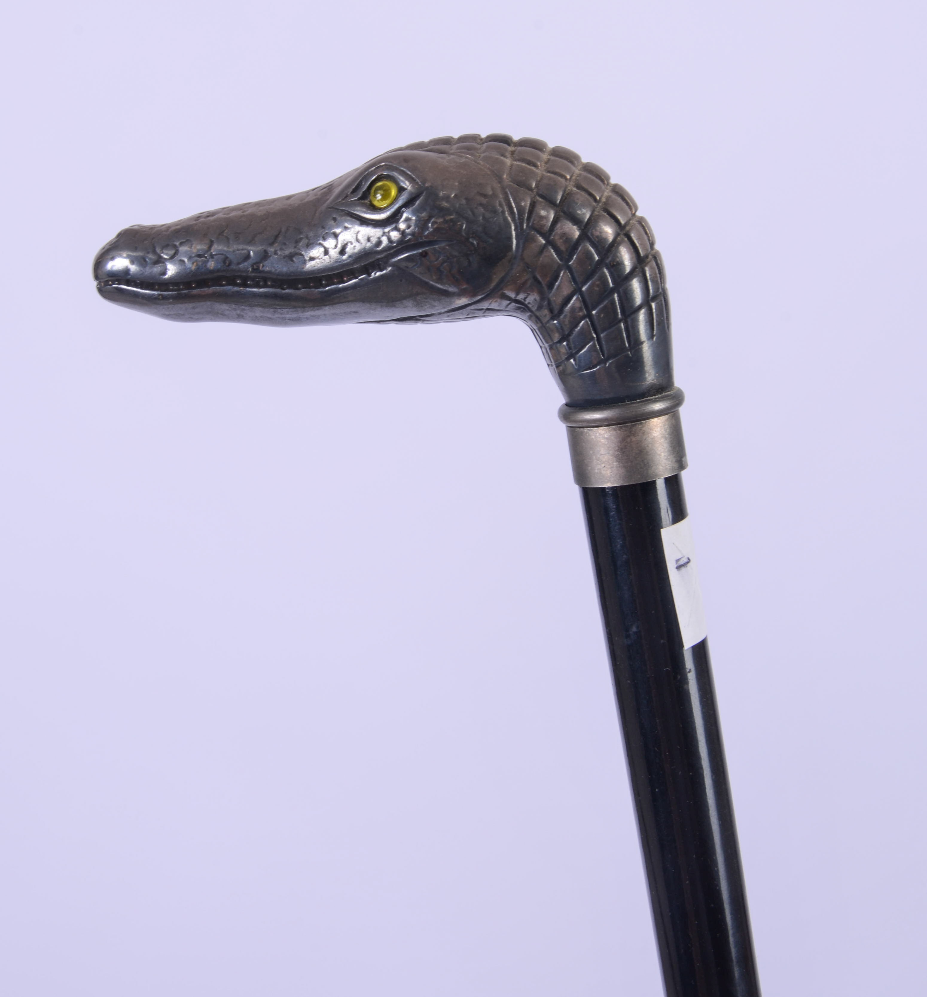 CANE WITH ALLIGATOR HANDLE.