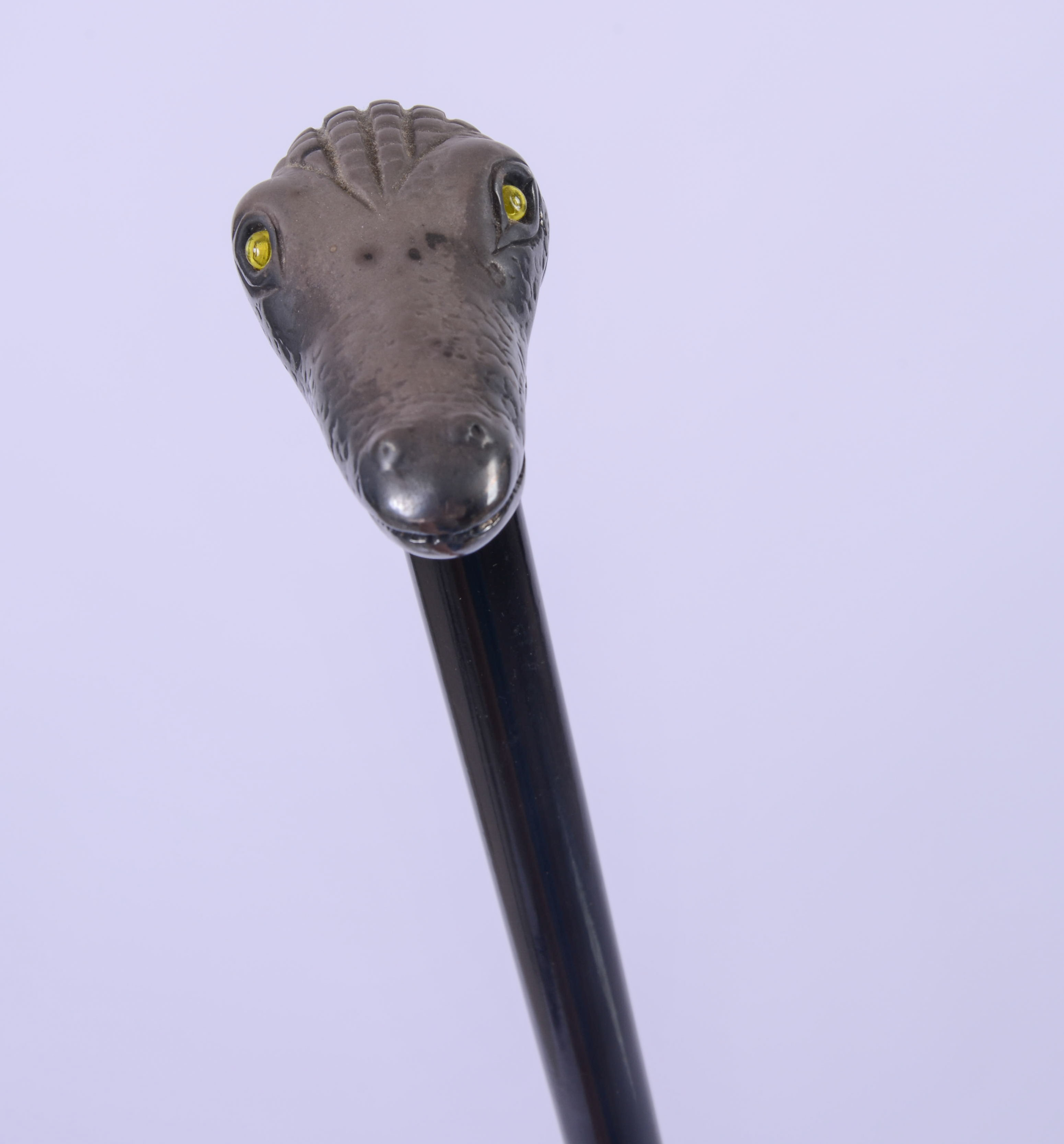 CANE WITH ALLIGATOR HANDLE.