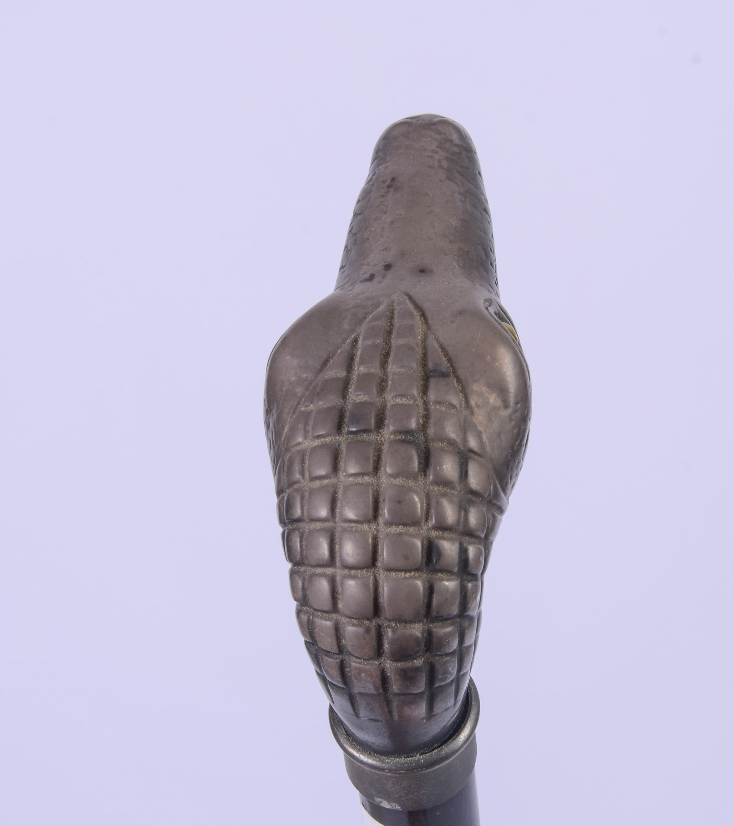 CANE WITH ALLIGATOR HANDLE.