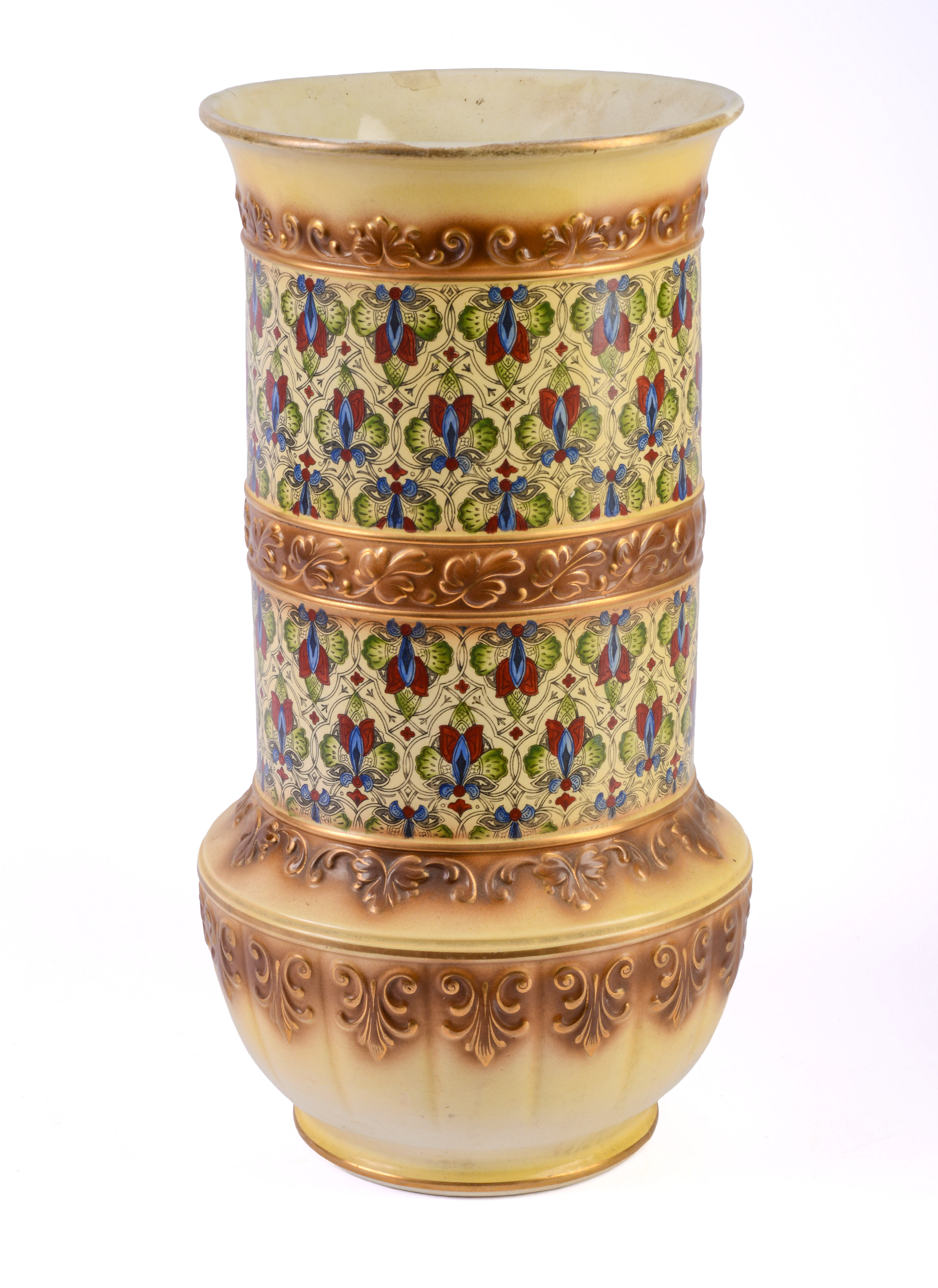 HAYNES BALTIMORE POTTERY UMBRELLA STAND.