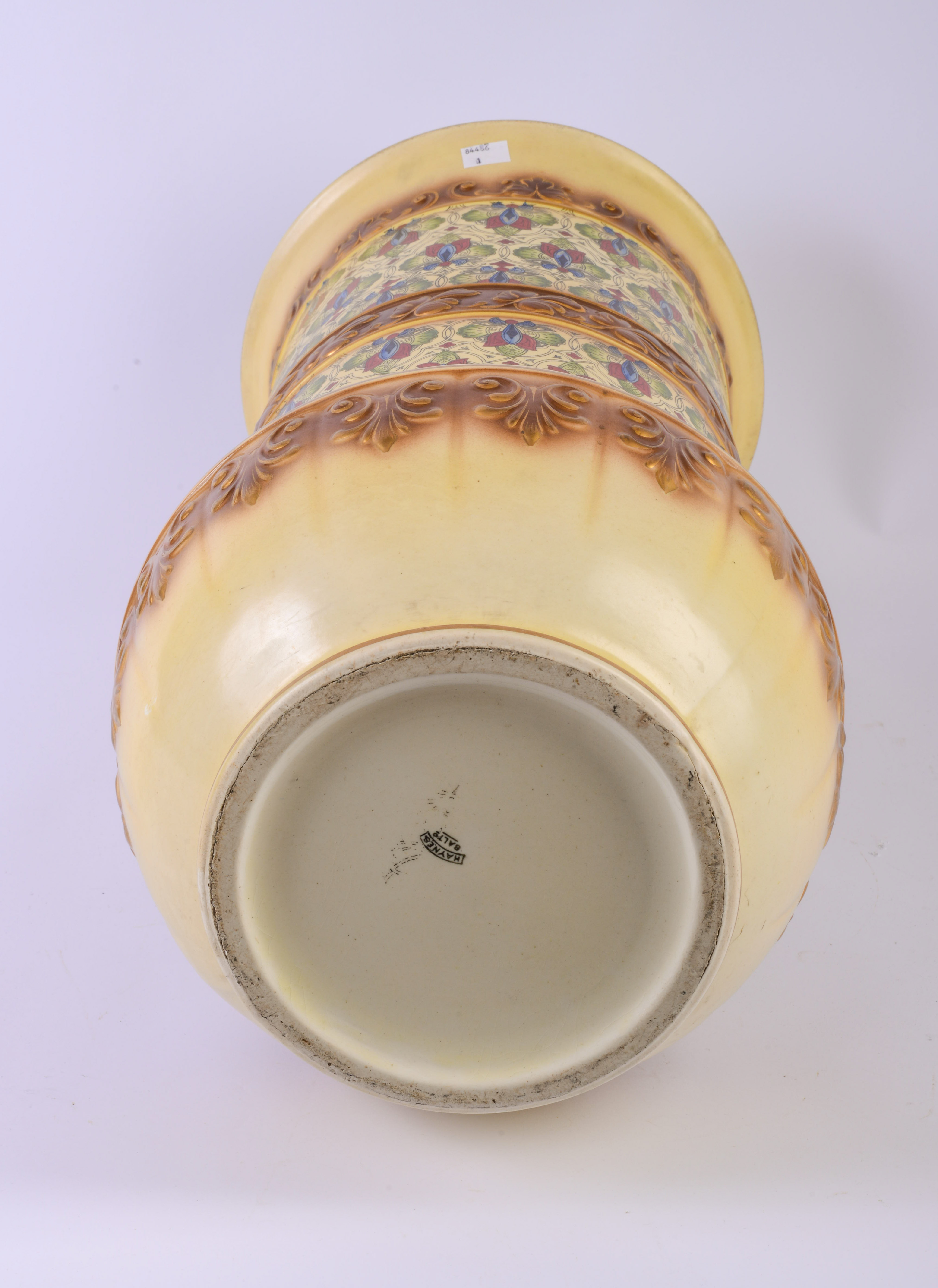 HAYNES BALTIMORE POTTERY UMBRELLA STAND.