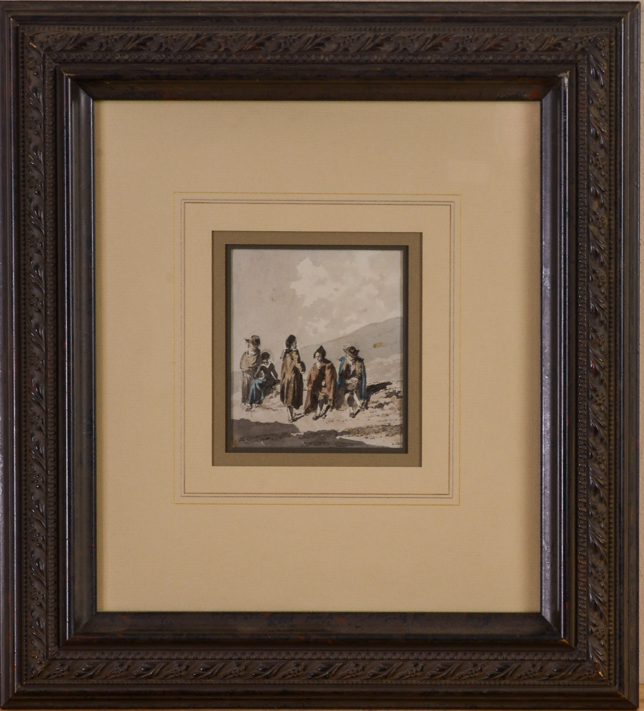 DAVID ALPHONSE BARON SANDOZ-ROLLIN (1740-1809). FIVE SPANISH TRAVELLERS.