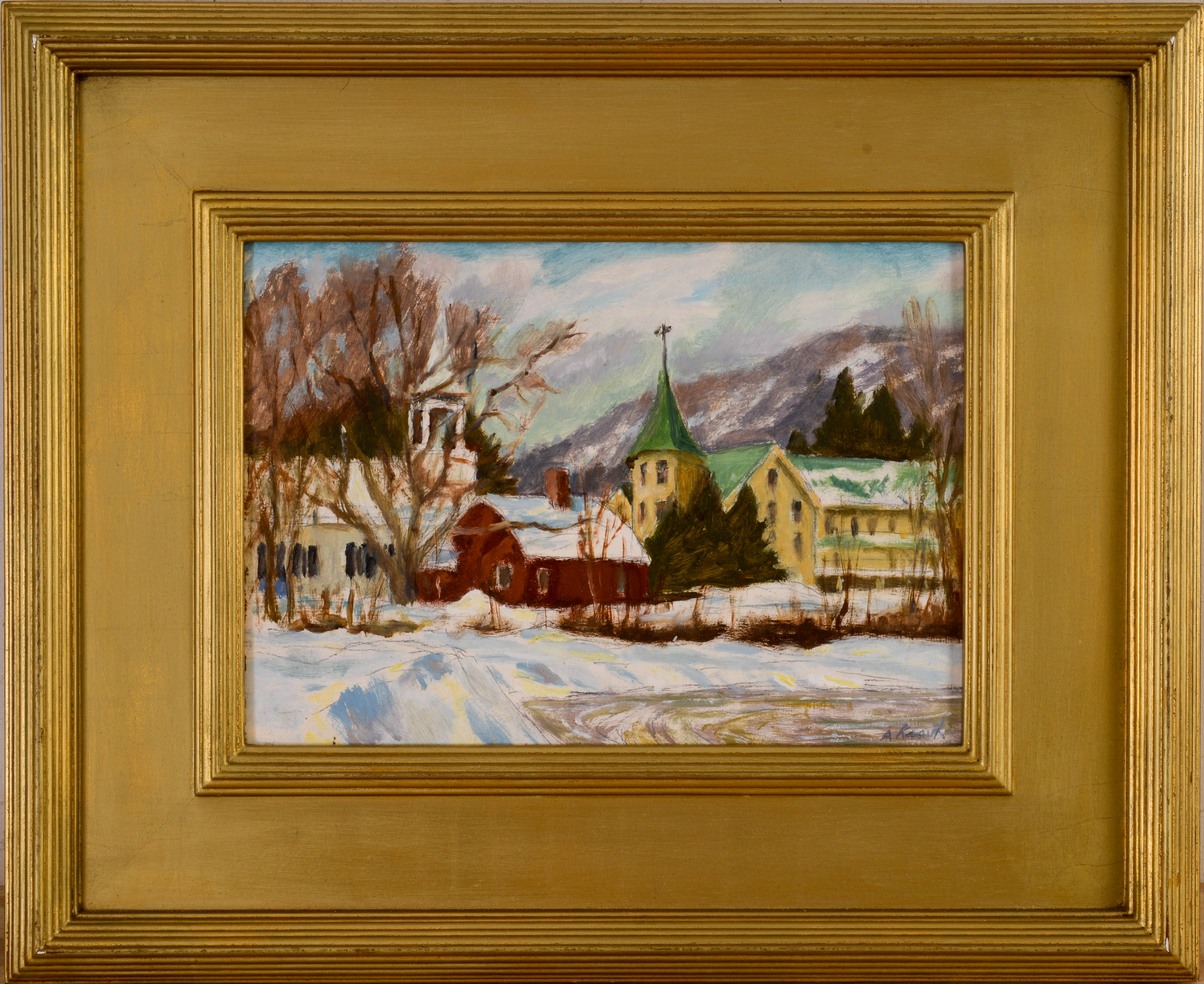 ARNOLD WHITMAN KNAUTH II (1918-2017). NEW HAMPSHIRE VILLAGE.