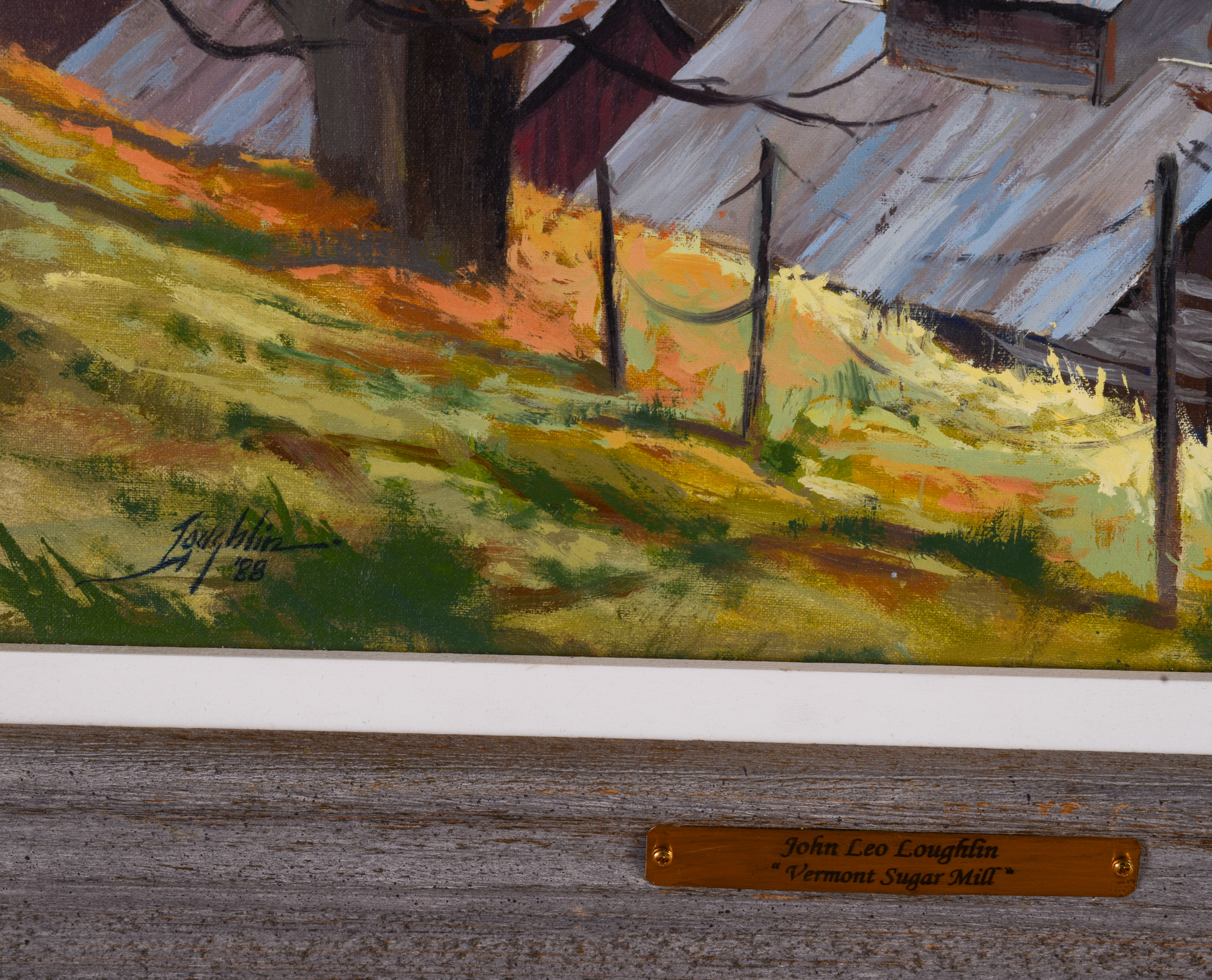 JOHN LOUGHLIN (1931-2004). VERMONT SUGAR MILL.