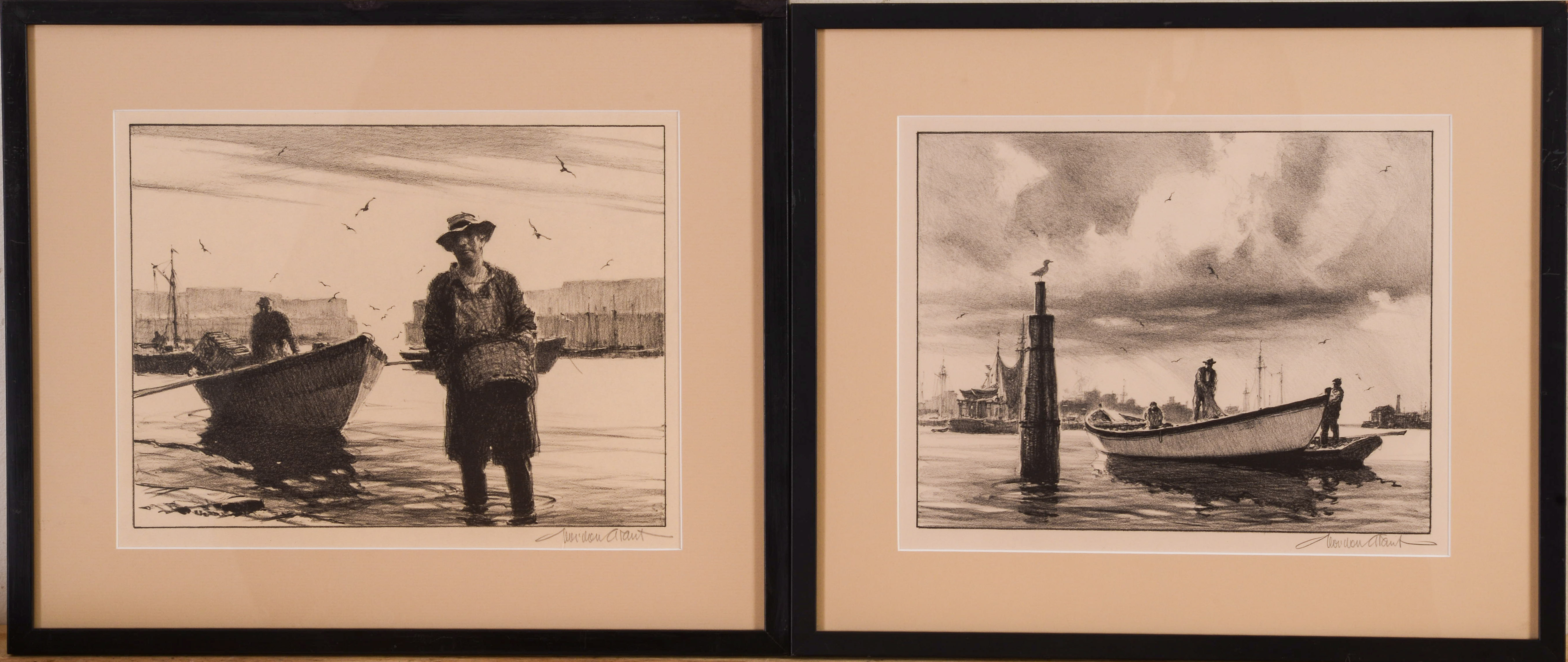 GORDON GRANT. TWO LITHOGRAPHS.