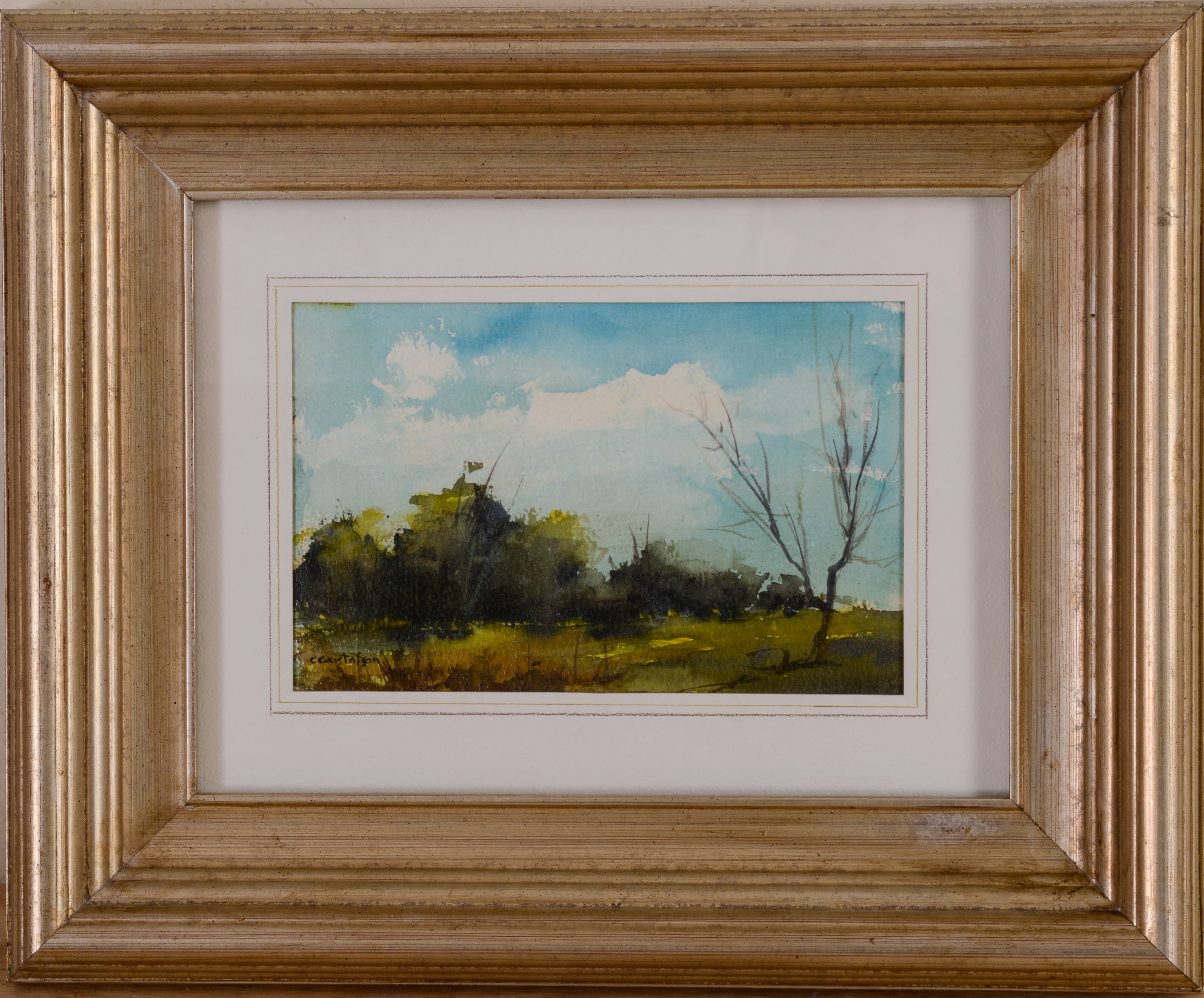 CARL A.S. GUSTAFSON (1910-2011). EDGE OF MARSH.