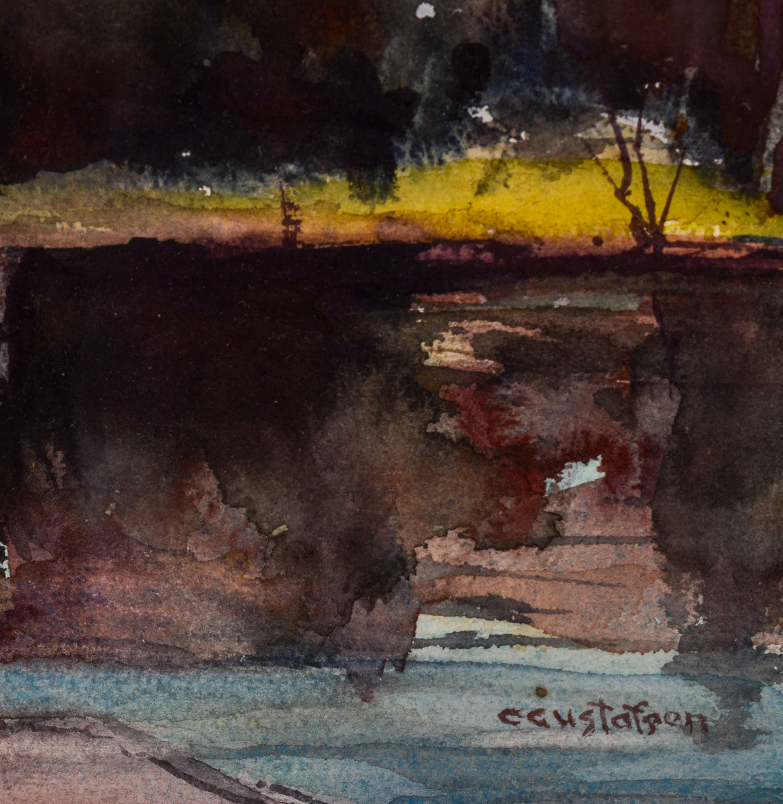 CARL A.S. GUSTAFSON (1910-2011). THE MOUNTAIN POND, NEW HAMPSHIRE.