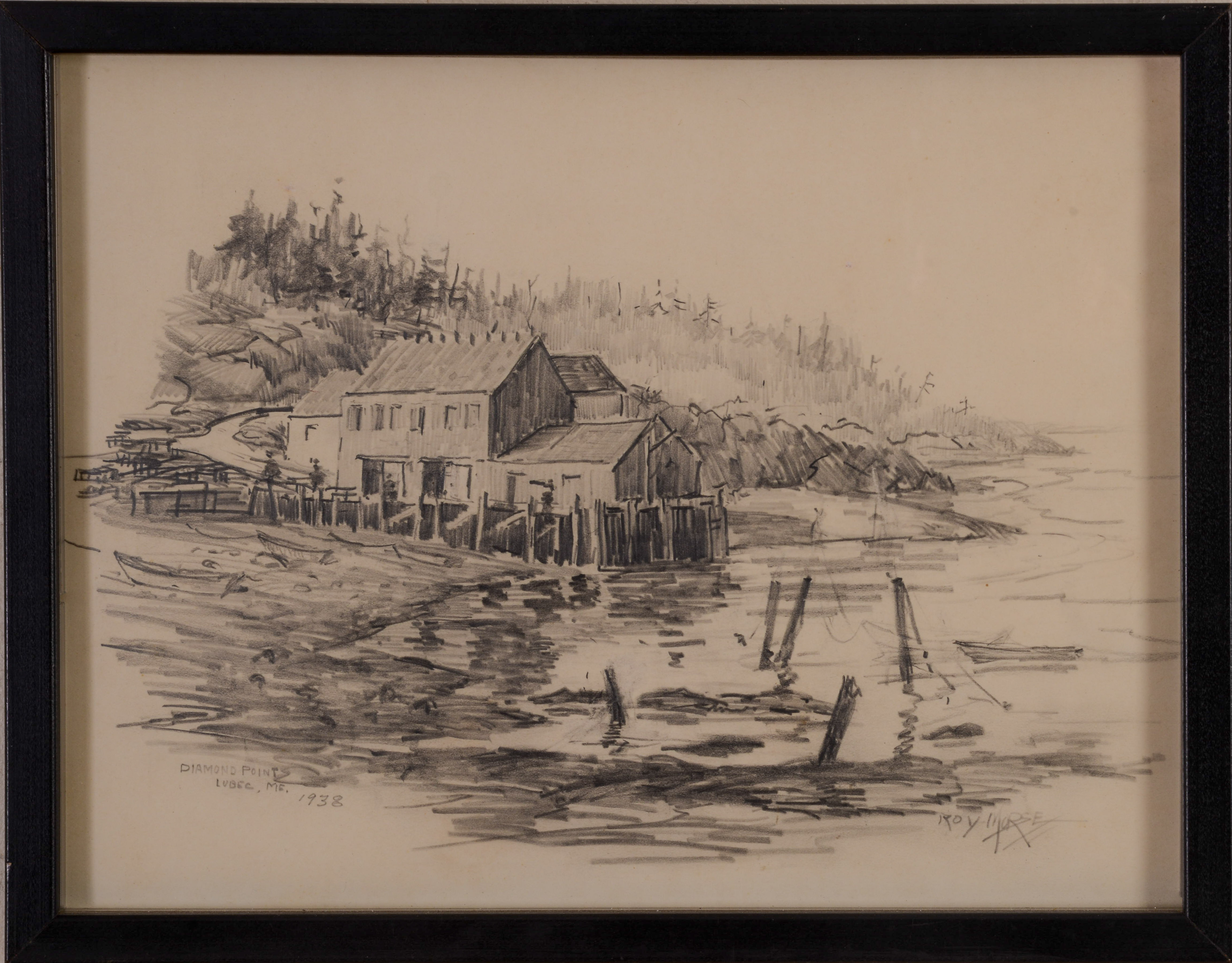 C ROY MORSE. DIAMOND POINT, LUBEC MAINE, 1938.