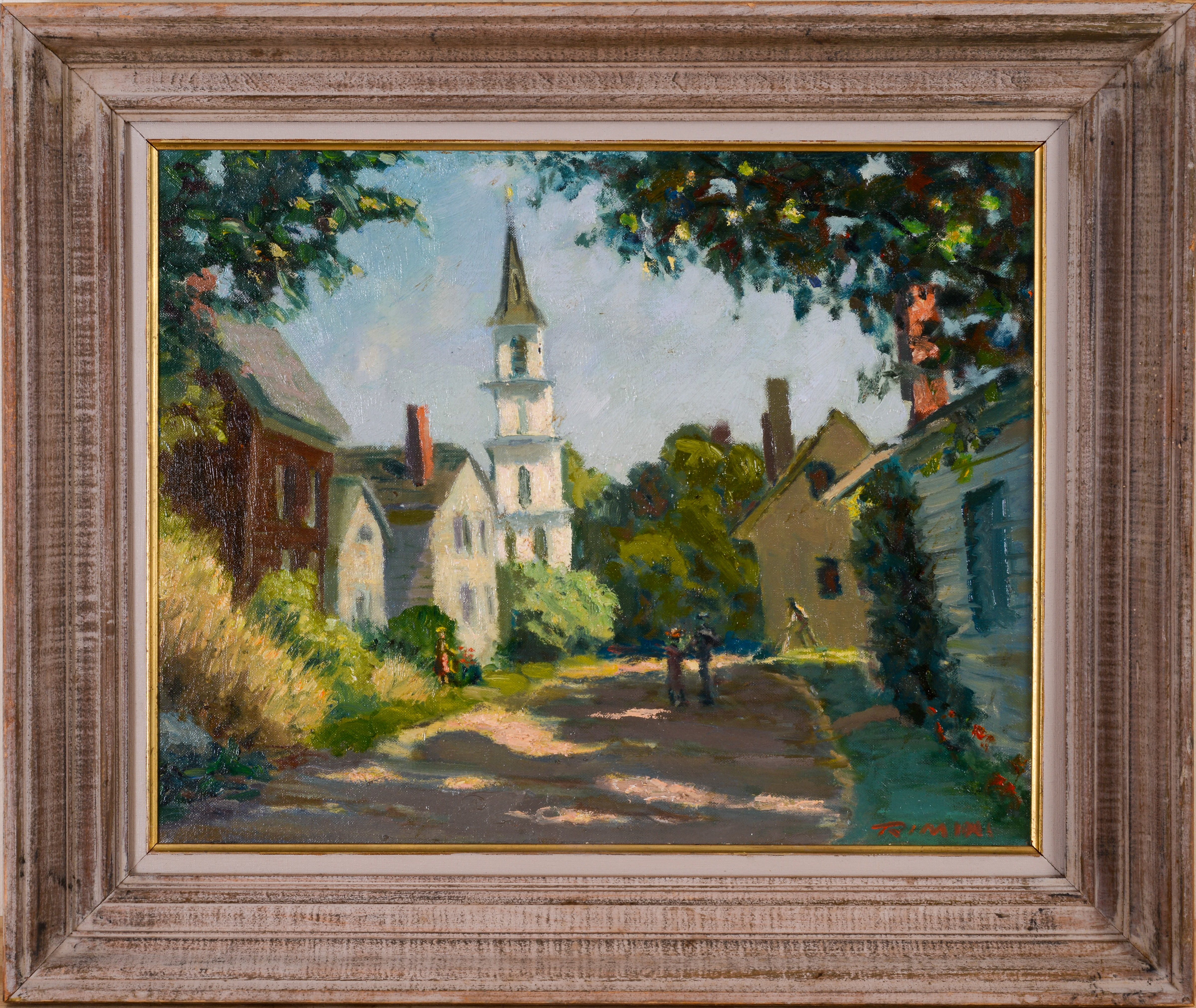 JOSEPH RIMINI (1920 - 2000). CLEAVES STREET, ROCKPORT, MASS.