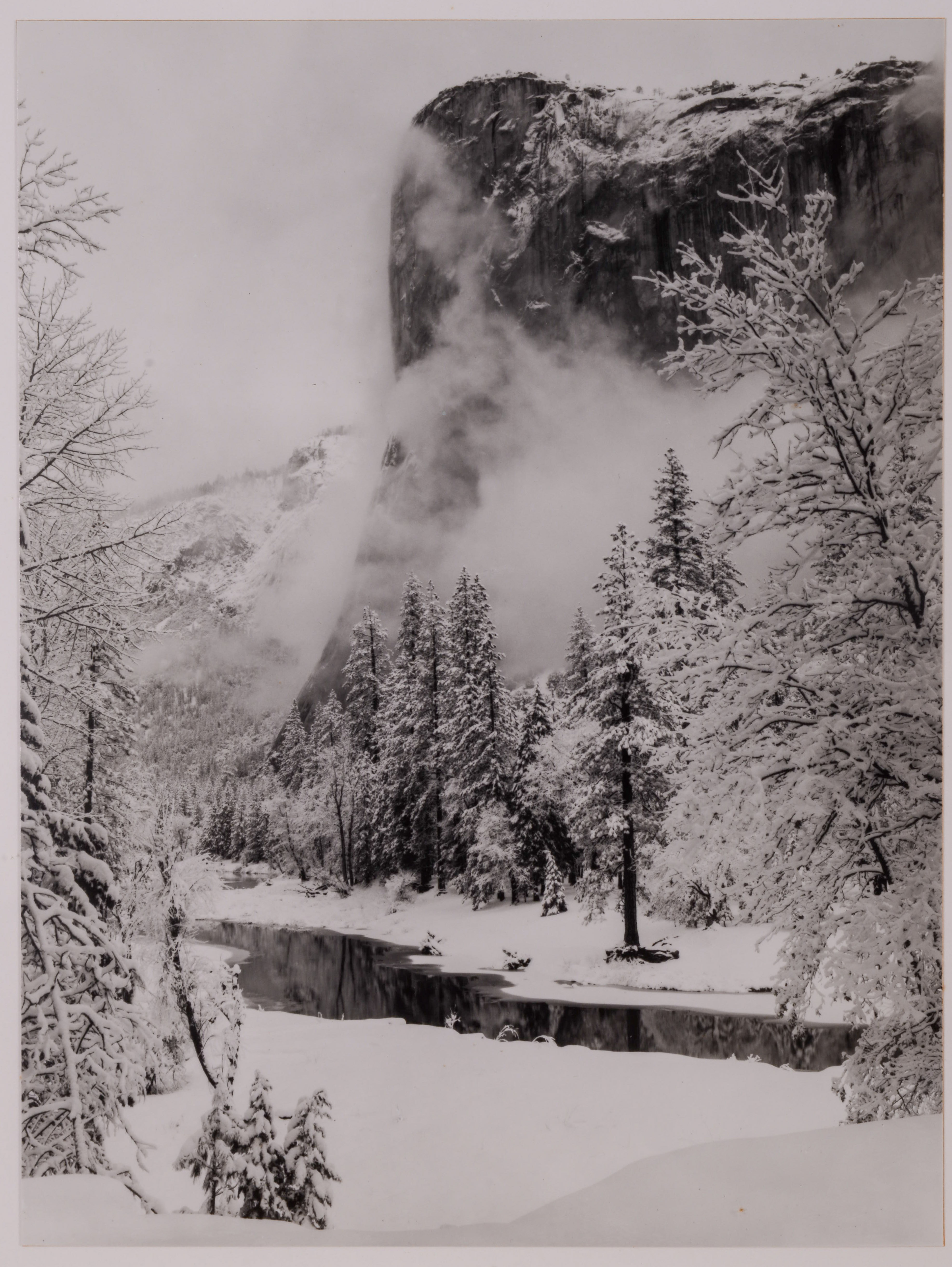 ANSEL ADAMS. EL CAPITAN, WINTER.
