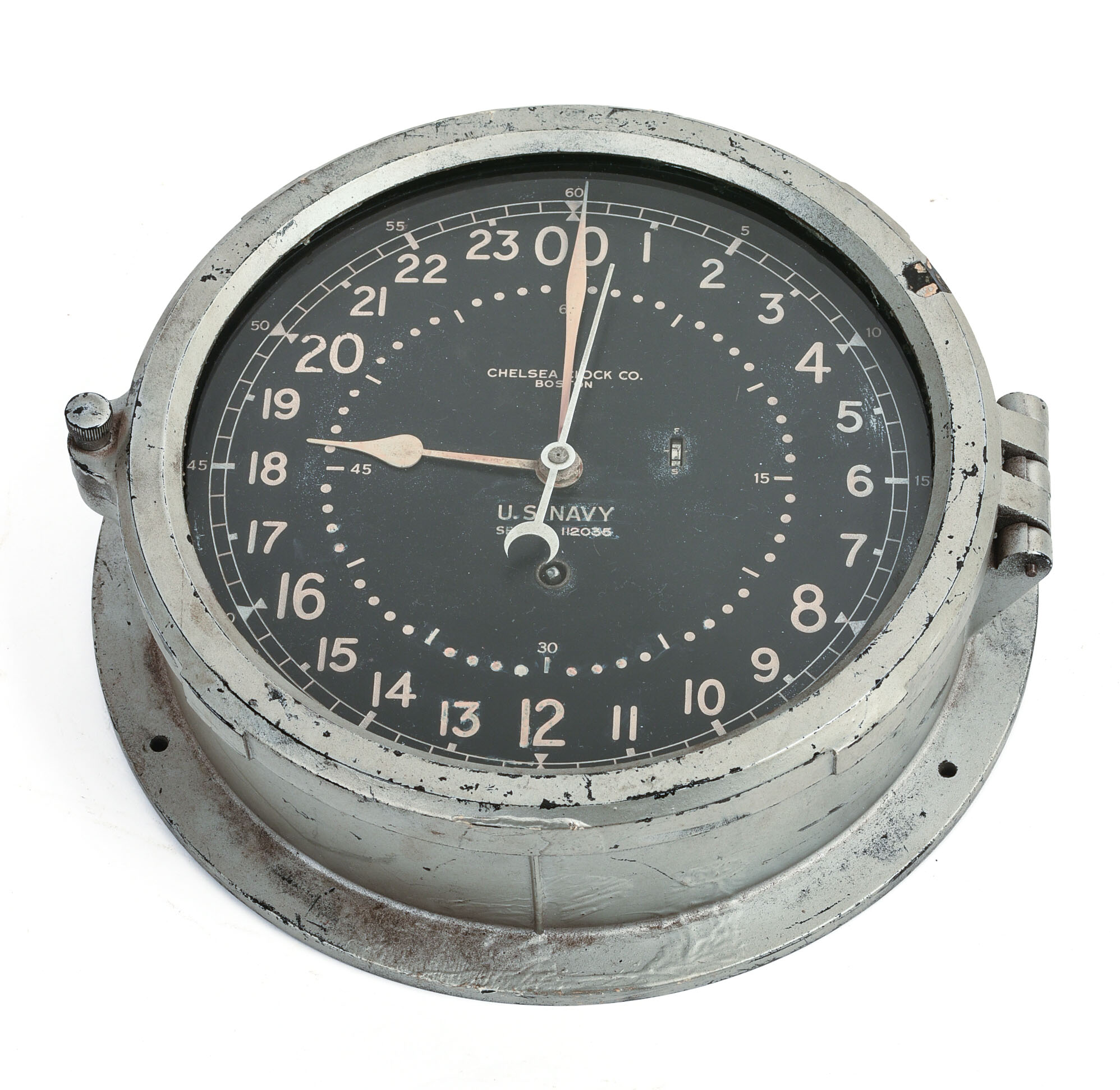 CHELSEA US NAVY SHIP'S CLOCK.
