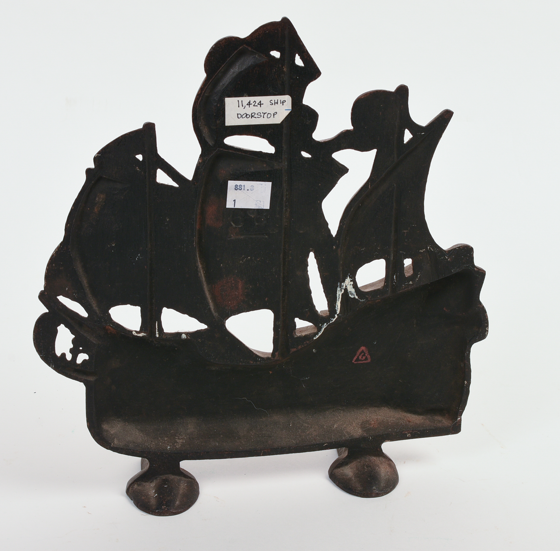 CAST IRON SHIP DOORSTOP.