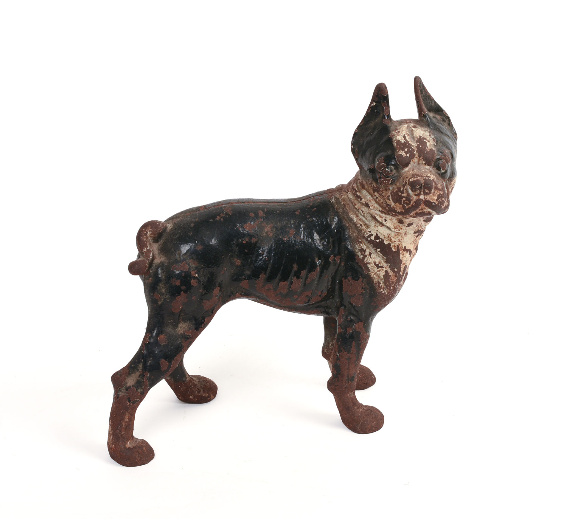 CAST IRON STAFFORDSHIRE TERRIER DOORSTOP.