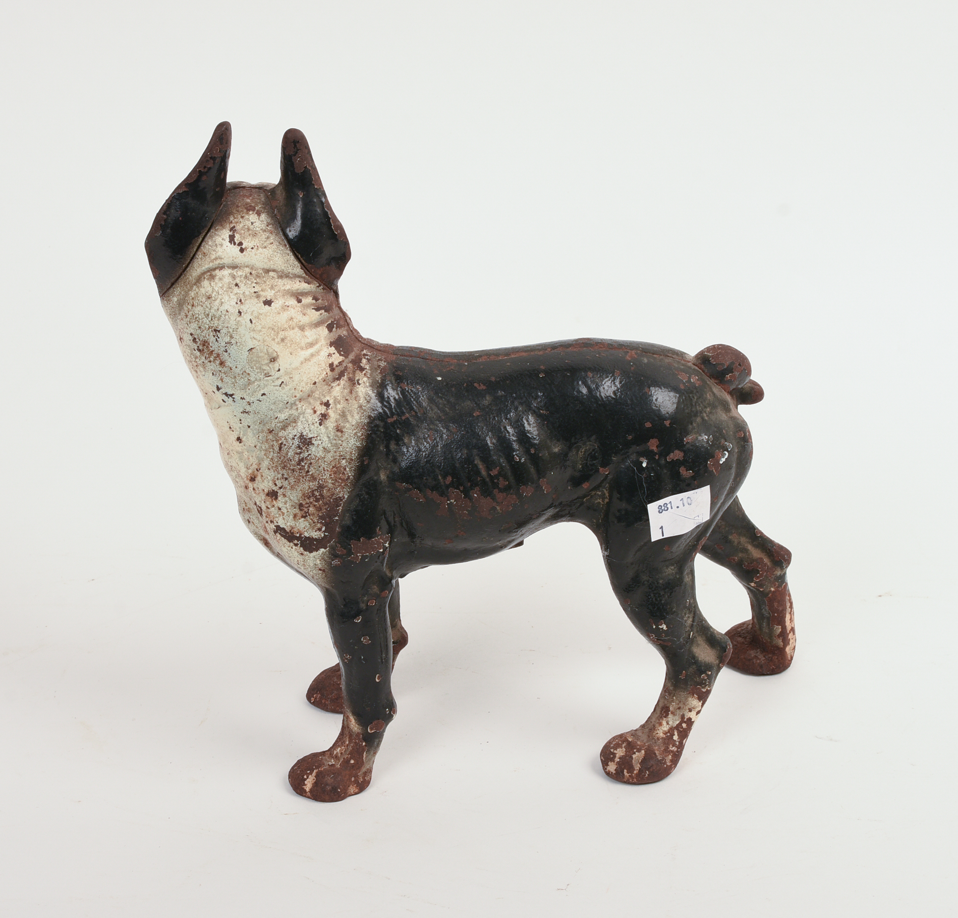 CAST IRON STAFFORDSHIRE TERRIER DOORSTOP.
