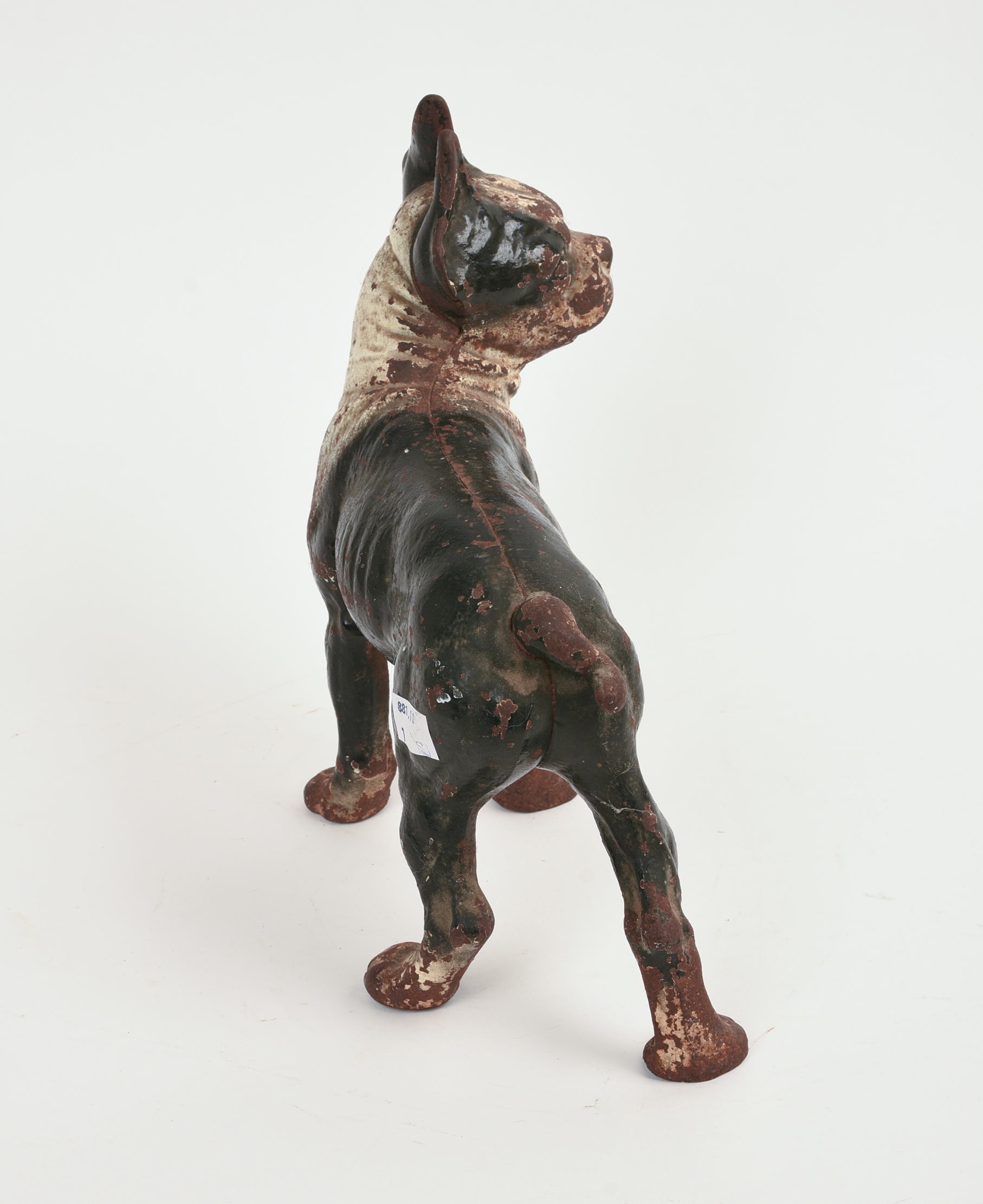 CAST IRON STAFFORDSHIRE TERRIER DOORSTOP.