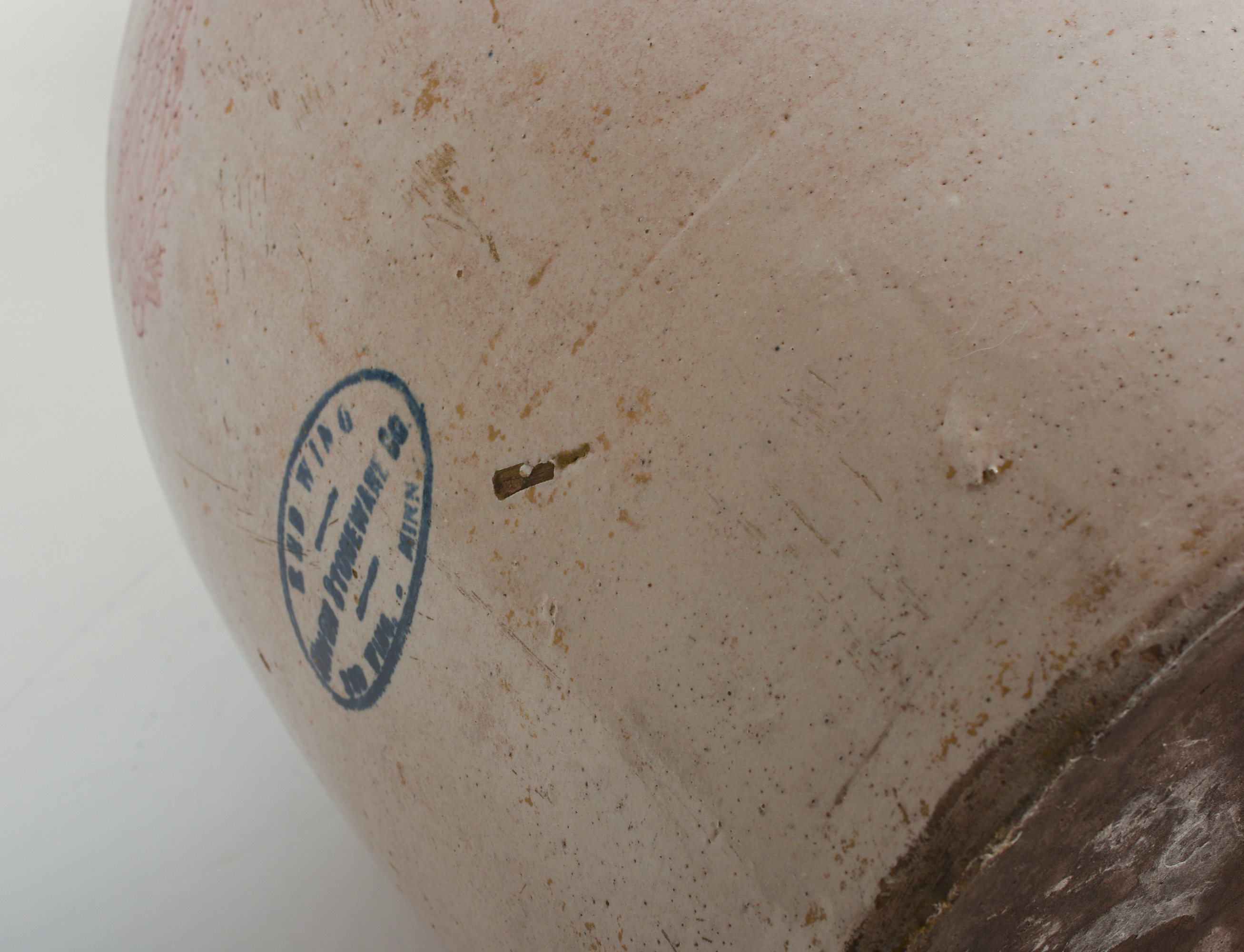 RED WING FIVE-GALLON STONEWARE JUG.