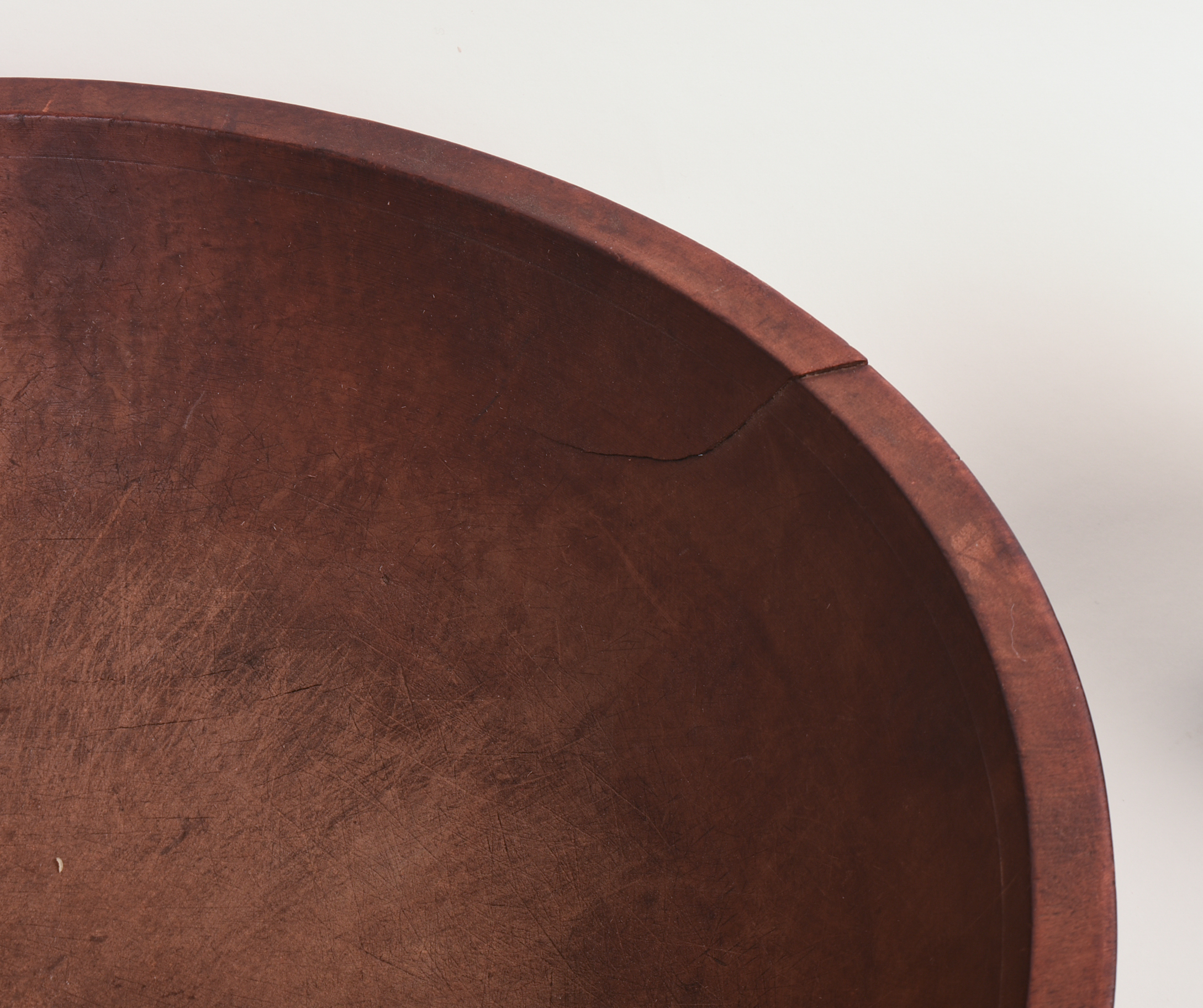 ANTIQUE MORTAR & PESTLE AND A BURLWOOD BOWL.