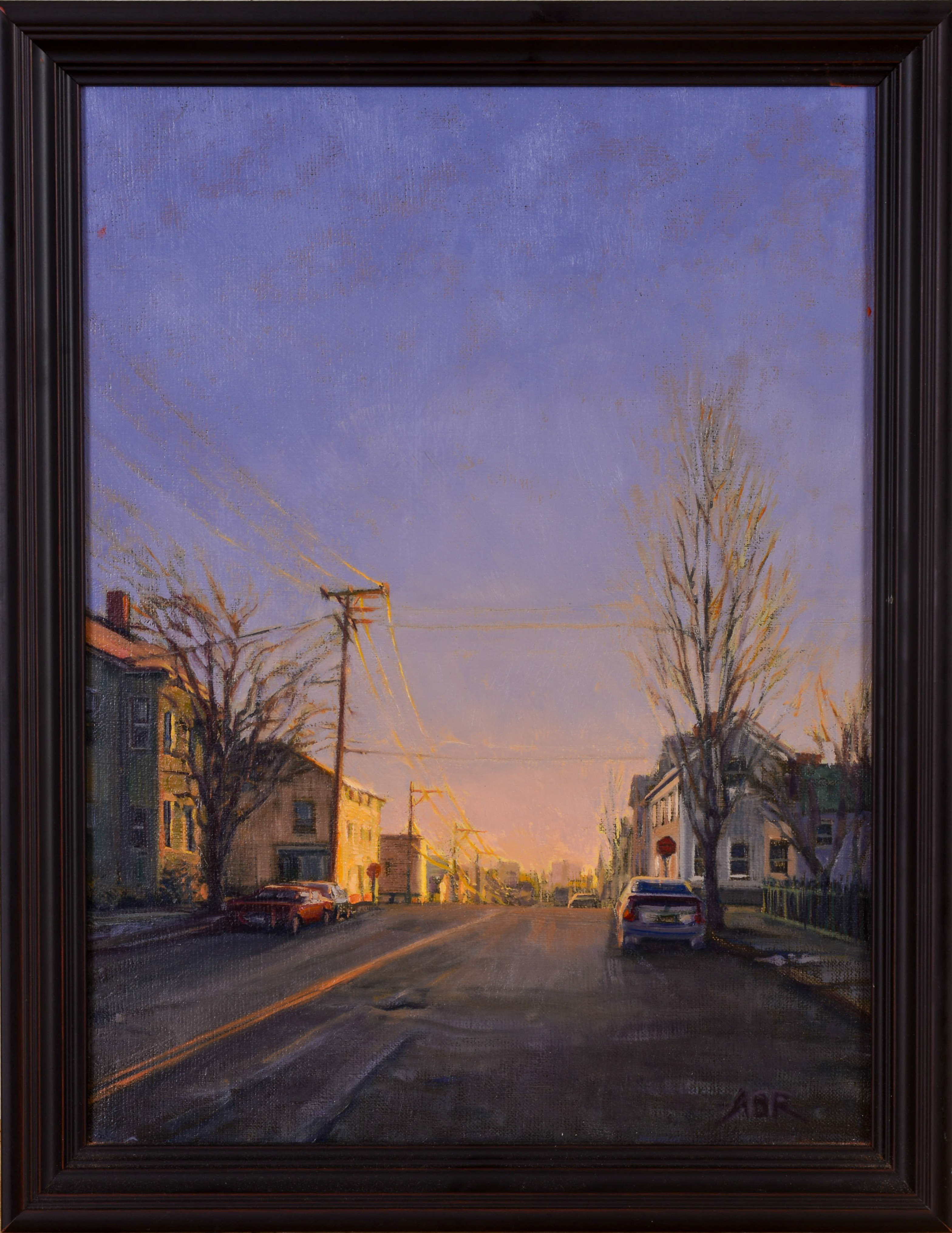 ALISON RECTOR (MAINE CONTEMPORARY). JANUARY EVENING (NORTH & CUMBERLAND).
