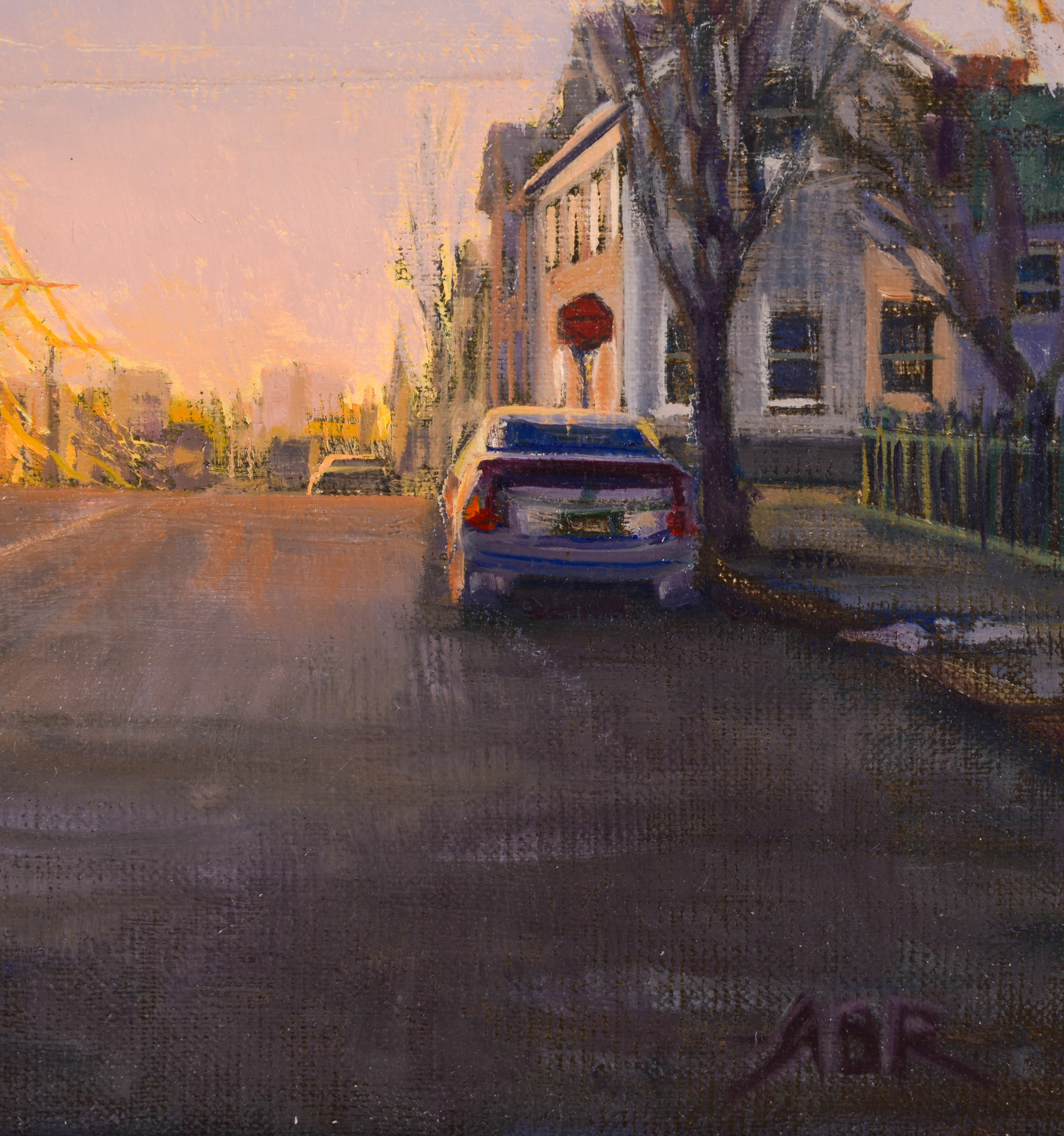 ALISON RECTOR (MAINE CONTEMPORARY). JANUARY EVENING (NORTH & CUMBERLAND).