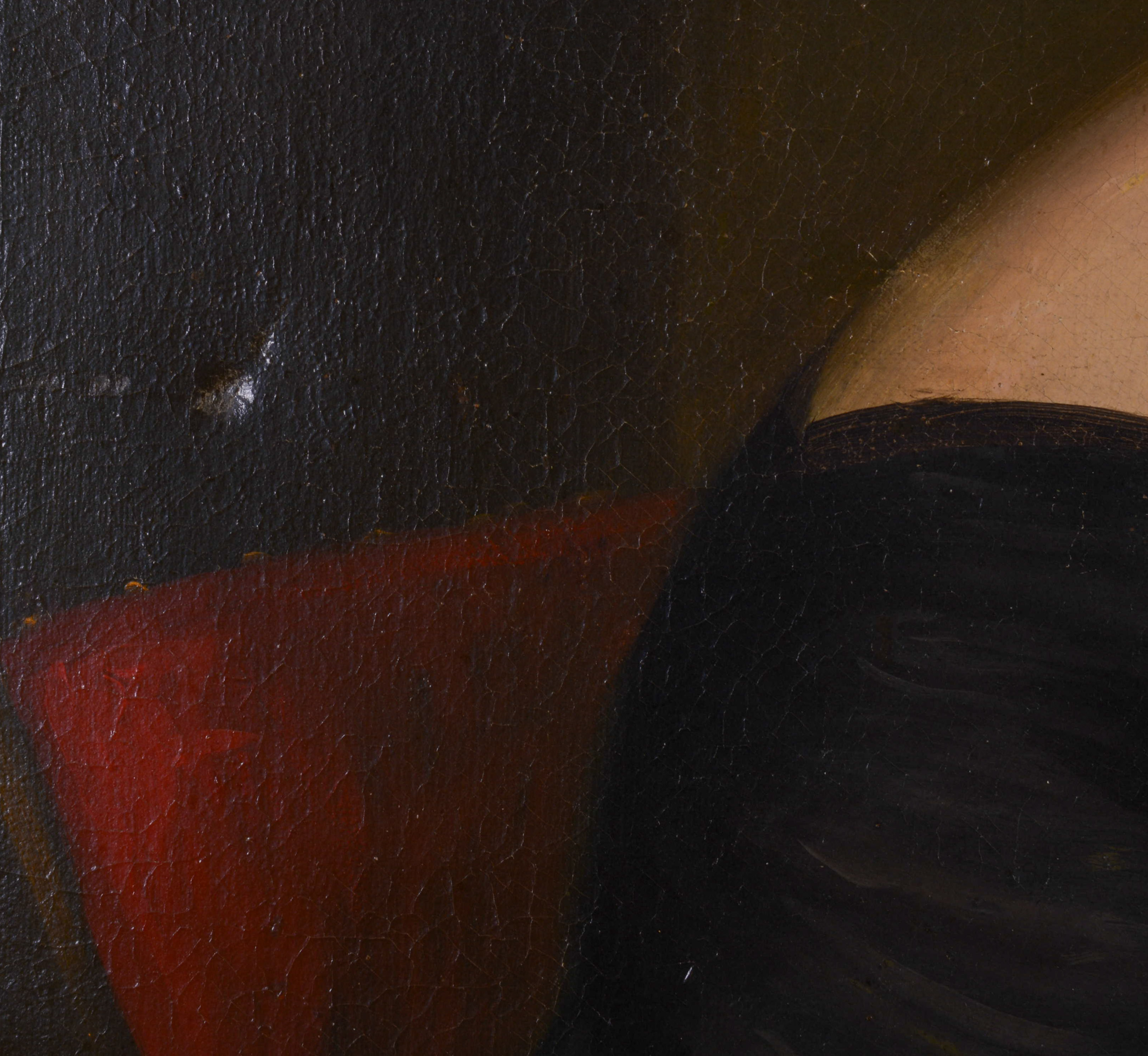 19TH CENTURY AMERICAN SCHOOL FOLK ART PORTRAIT OF A WOMAN.