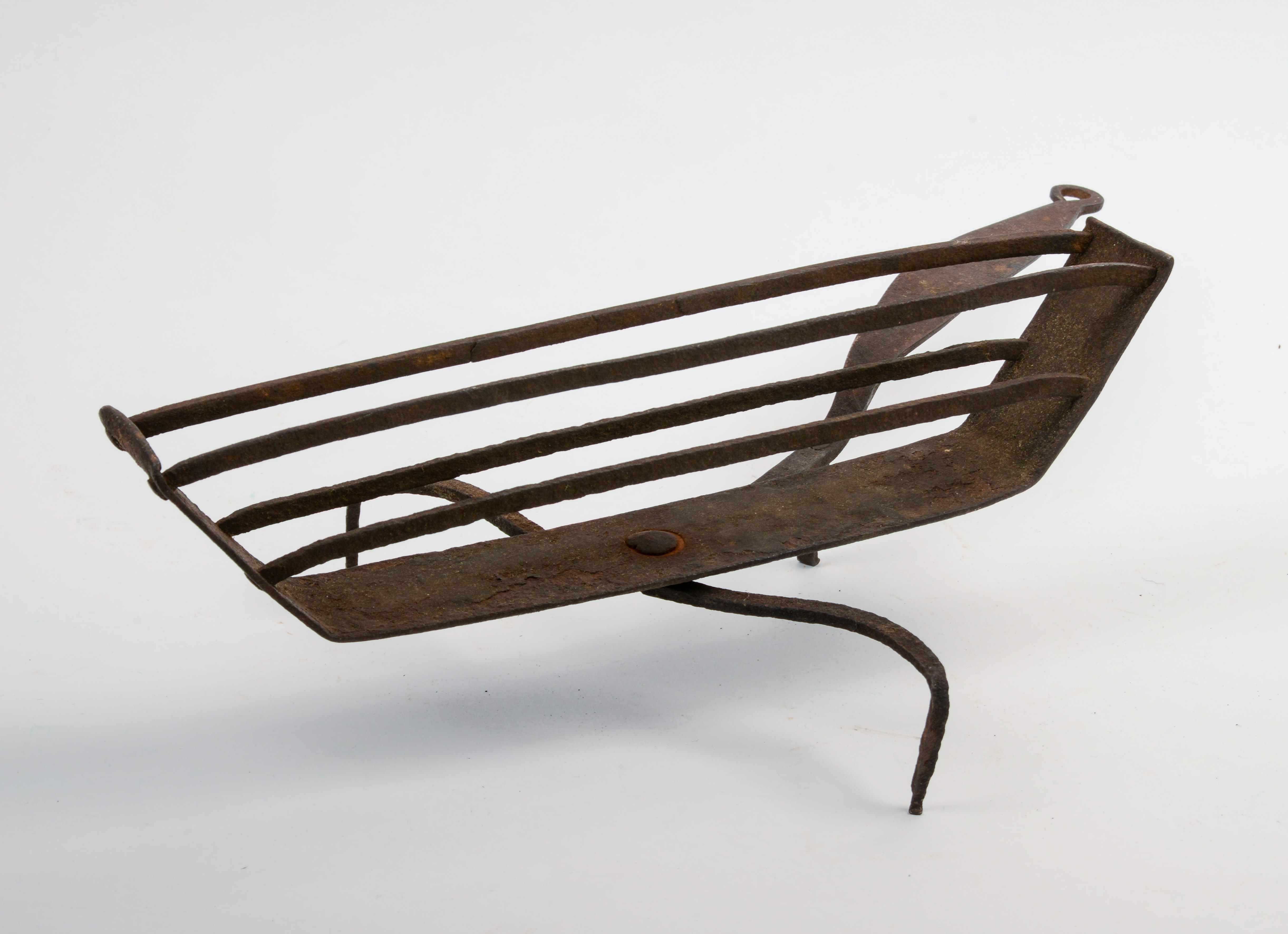 EARLY AMERICAN WROUGHT IRON TOASTER.
