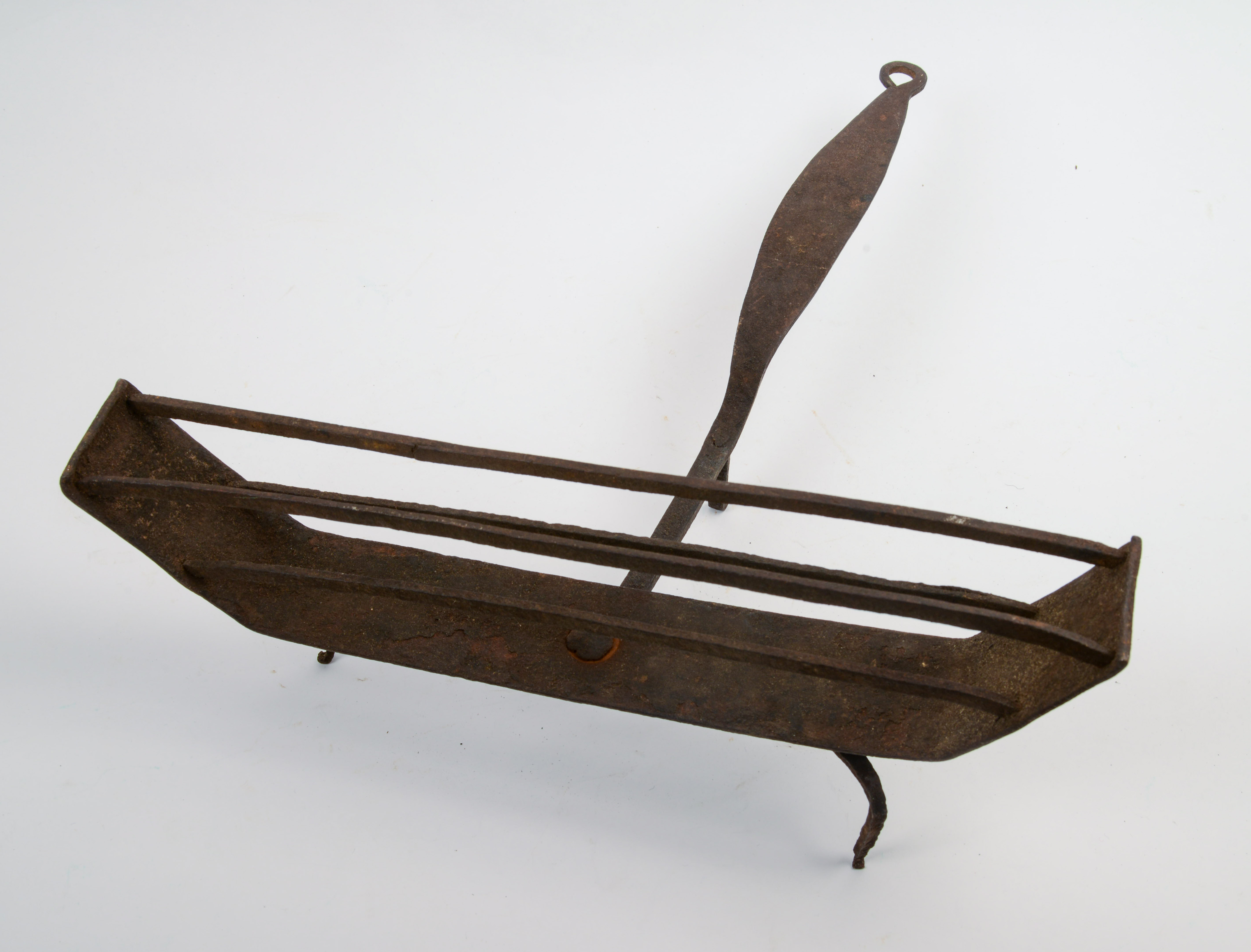 EARLY AMERICAN WROUGHT IRON TOASTER.