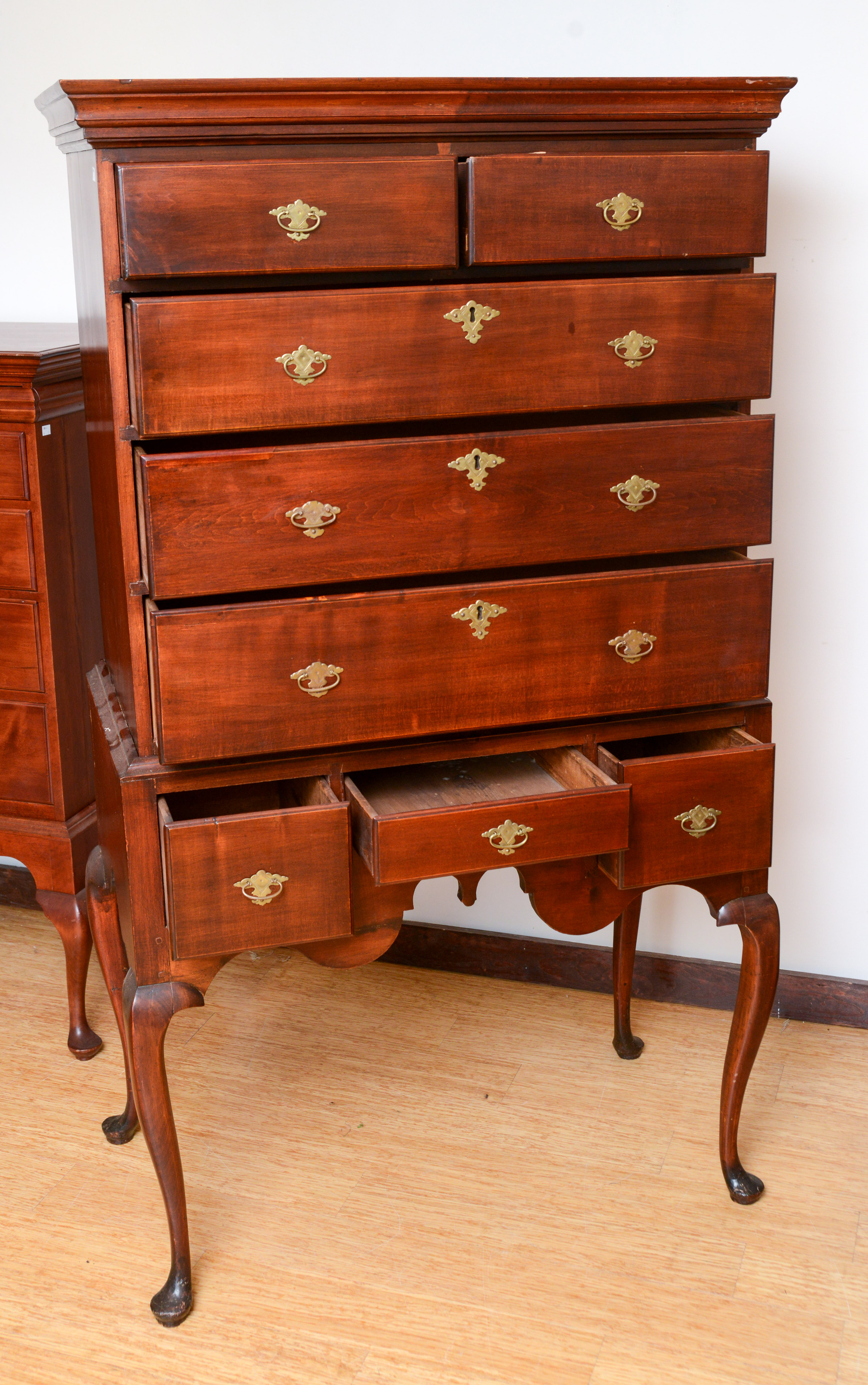 NEW ENGLAND QUEEN ANNE HIGHBOY.