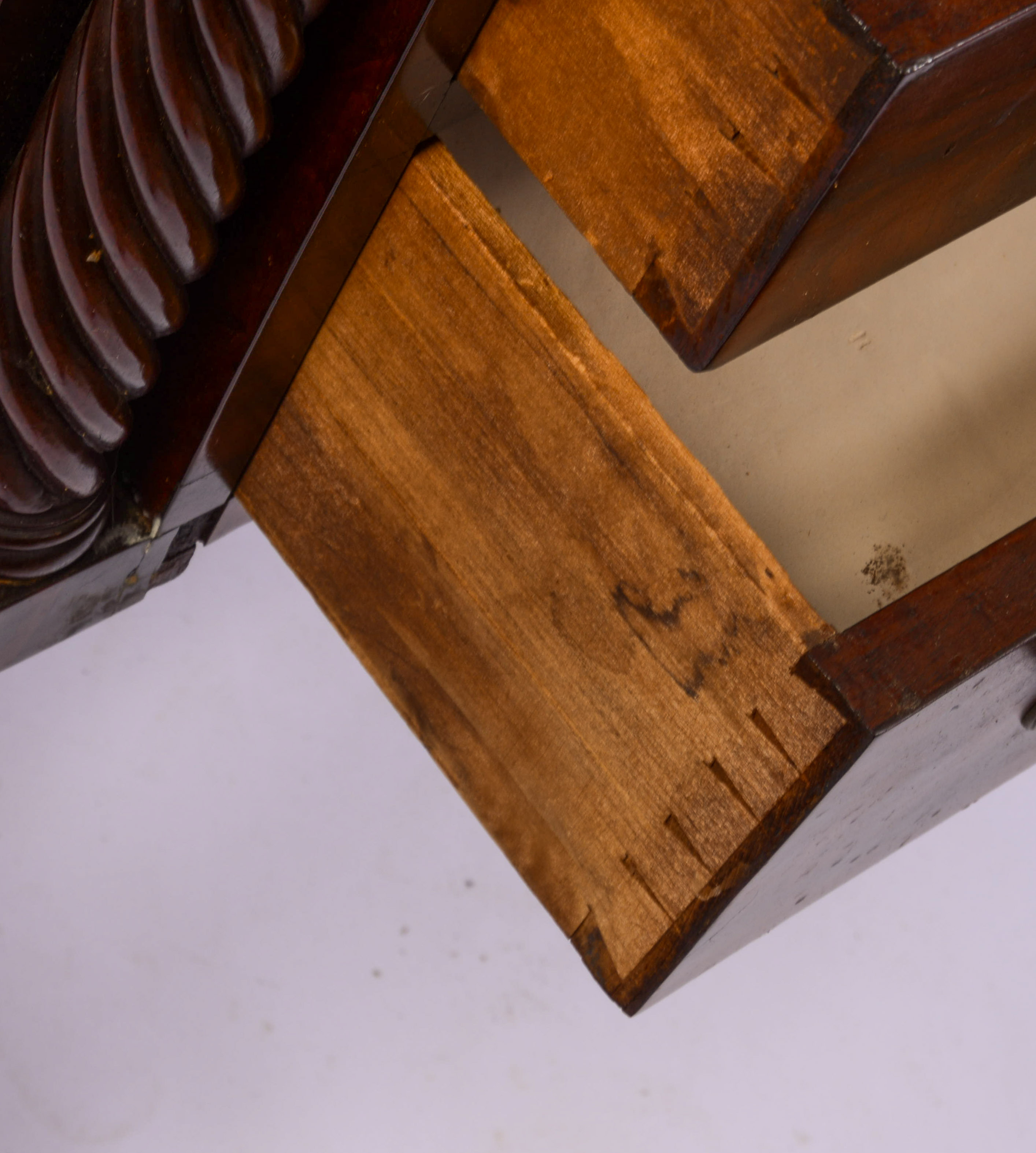 NEW ENGLAND SHERATON TWO DRAWER STAND.