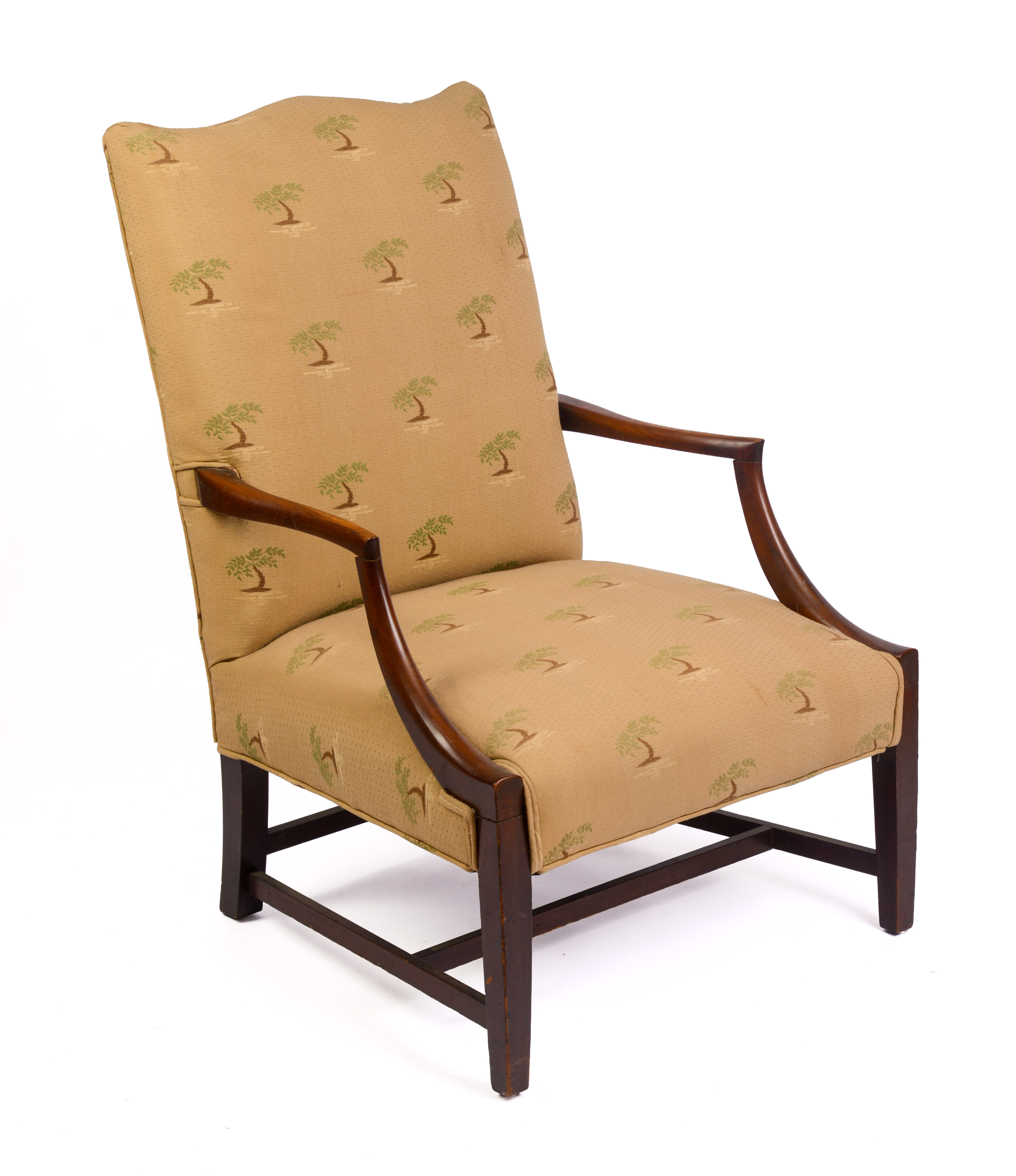 HEPPLEWHITE STYLE LOLLING CHAIR.