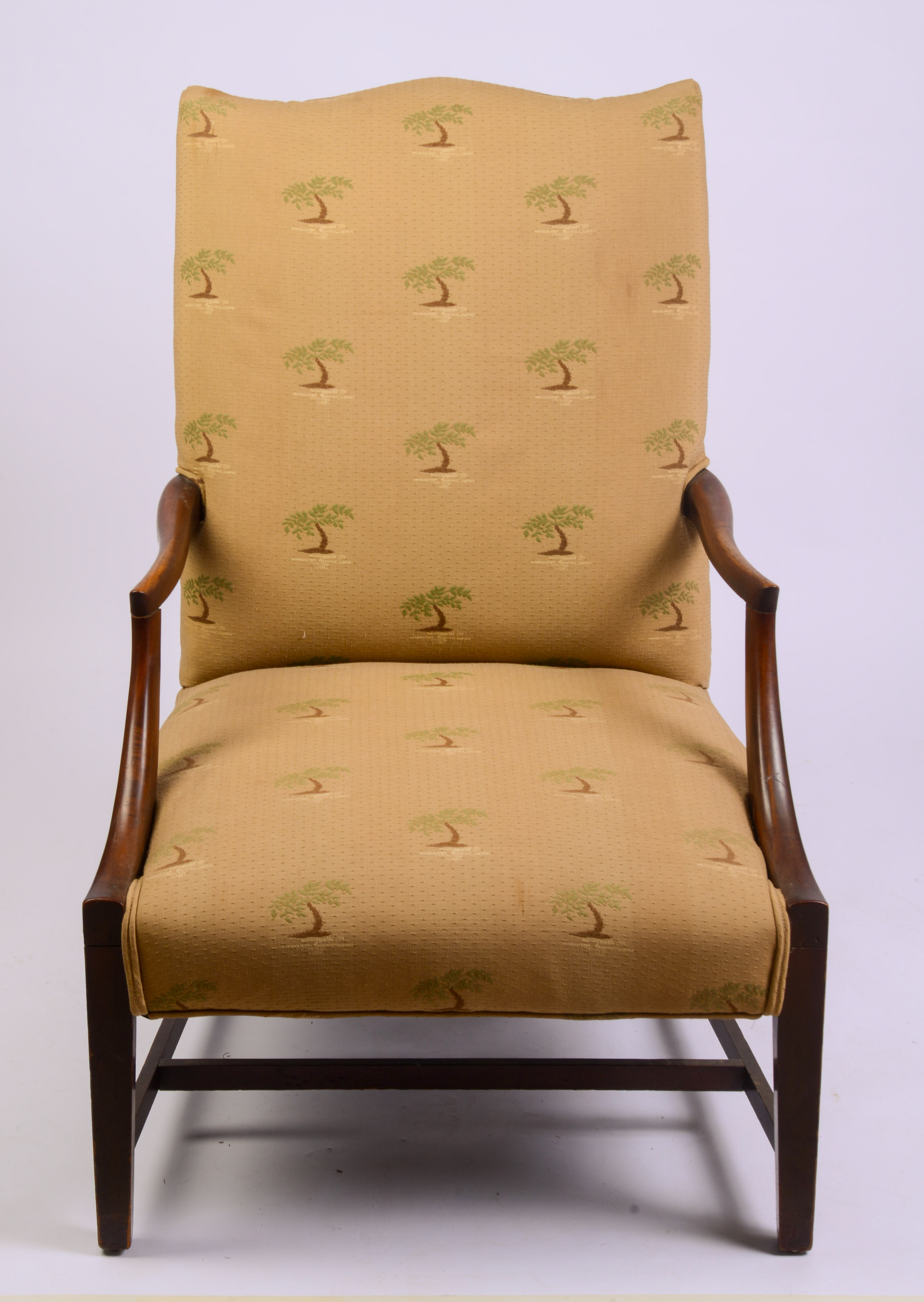 HEPPLEWHITE STYLE LOLLING CHAIR.