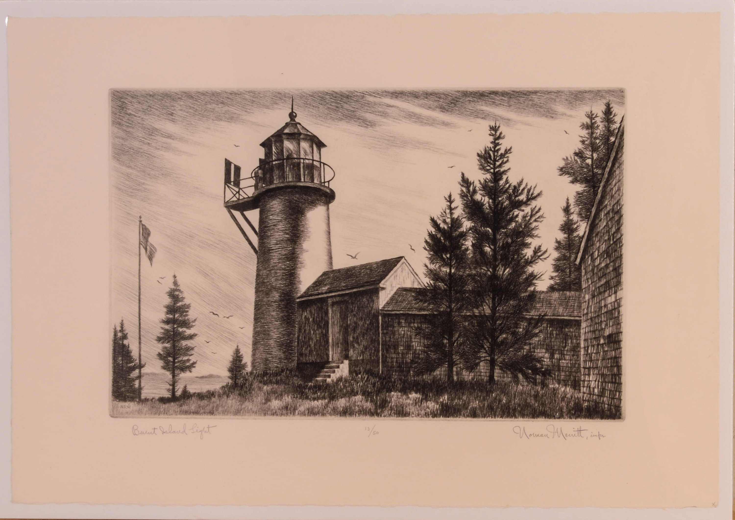 NORMAN MERRITT. BURNT ISLAND LIGHT.