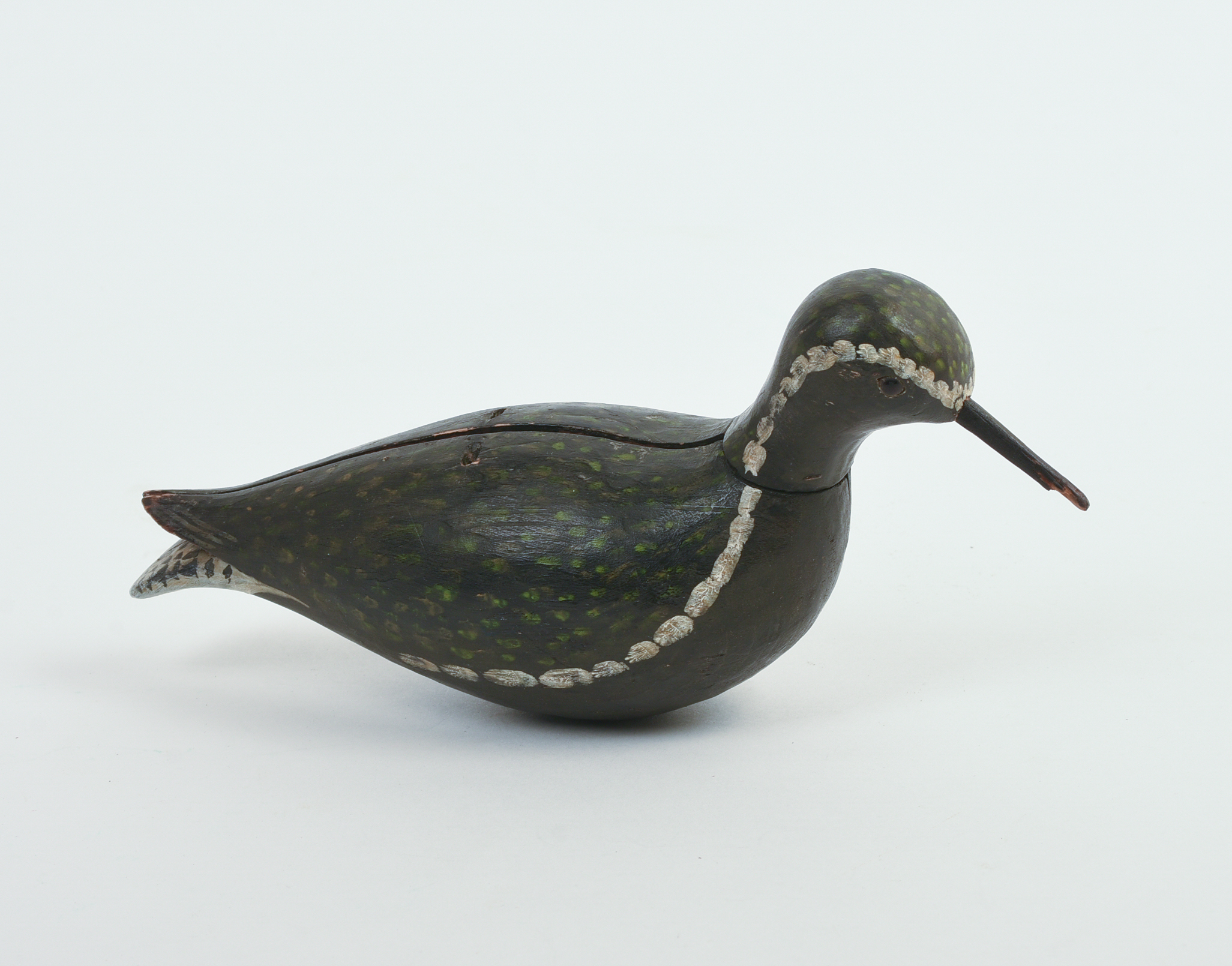 MASSACHUSETTS 'SUITCASE' YELLOWLEGS DECOY.