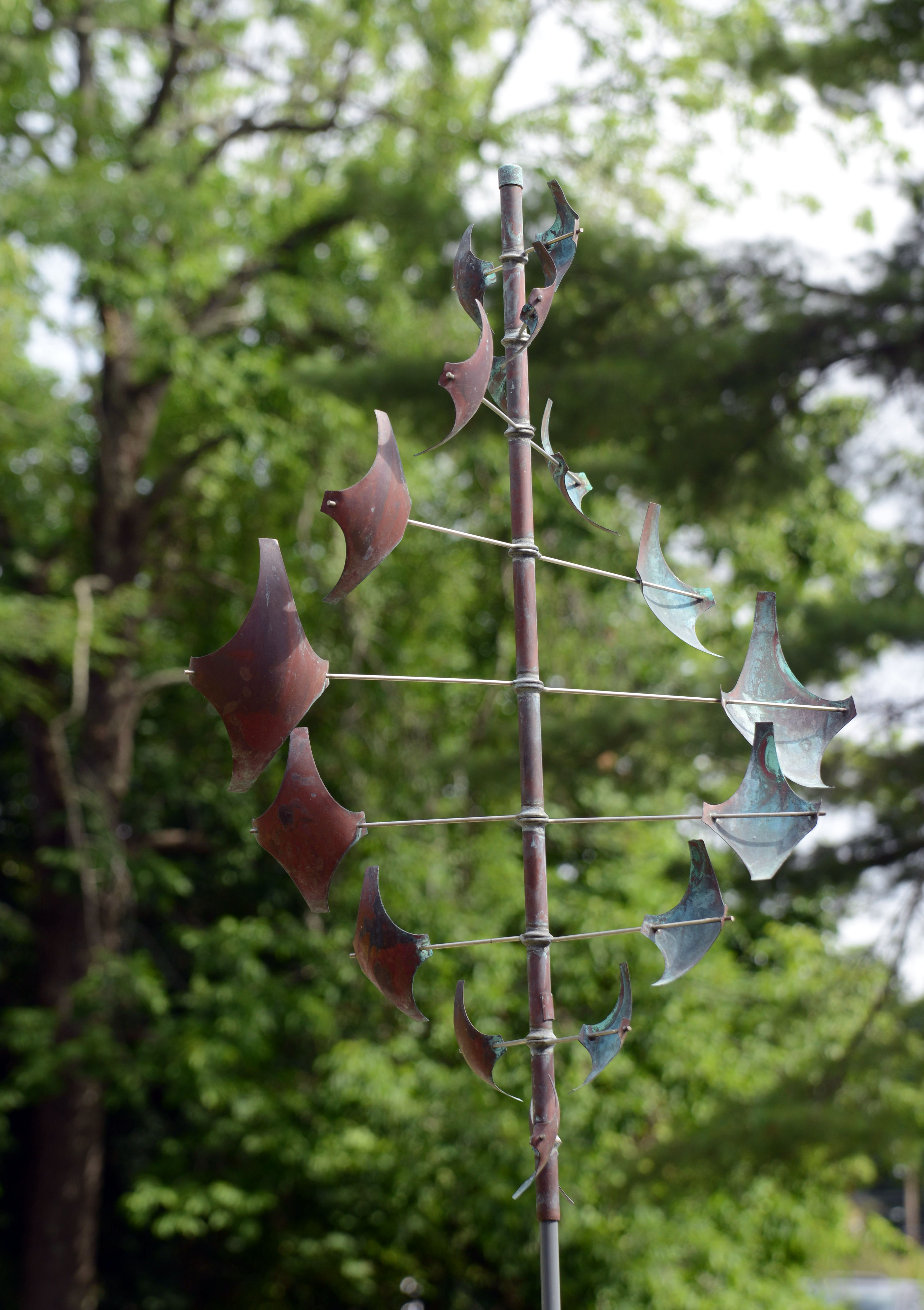 LYMAN WHITAKER COPPER WIND SCULPTURE.