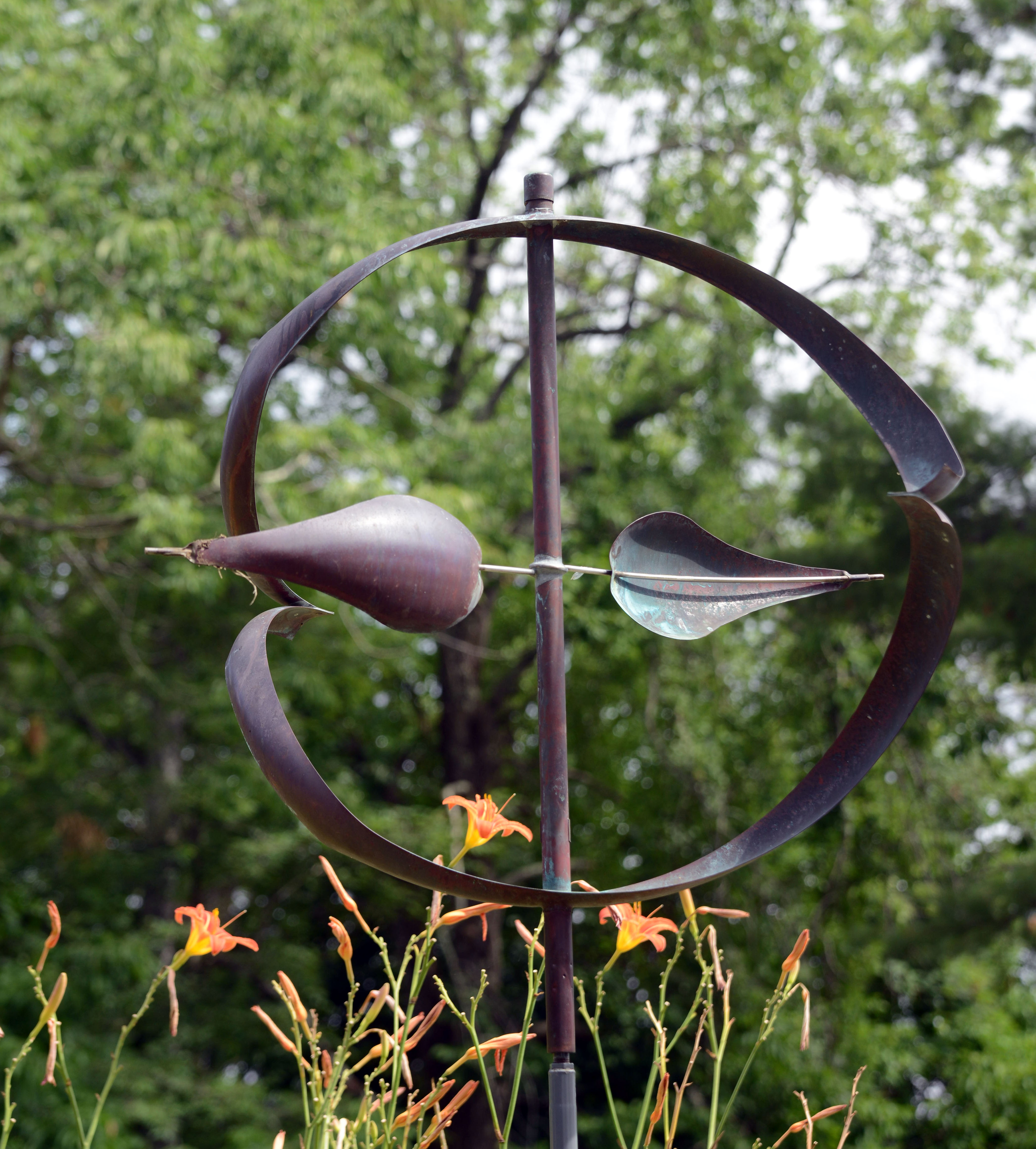 LYMAN WHITAKER COPPER WIND SCULPTURE.