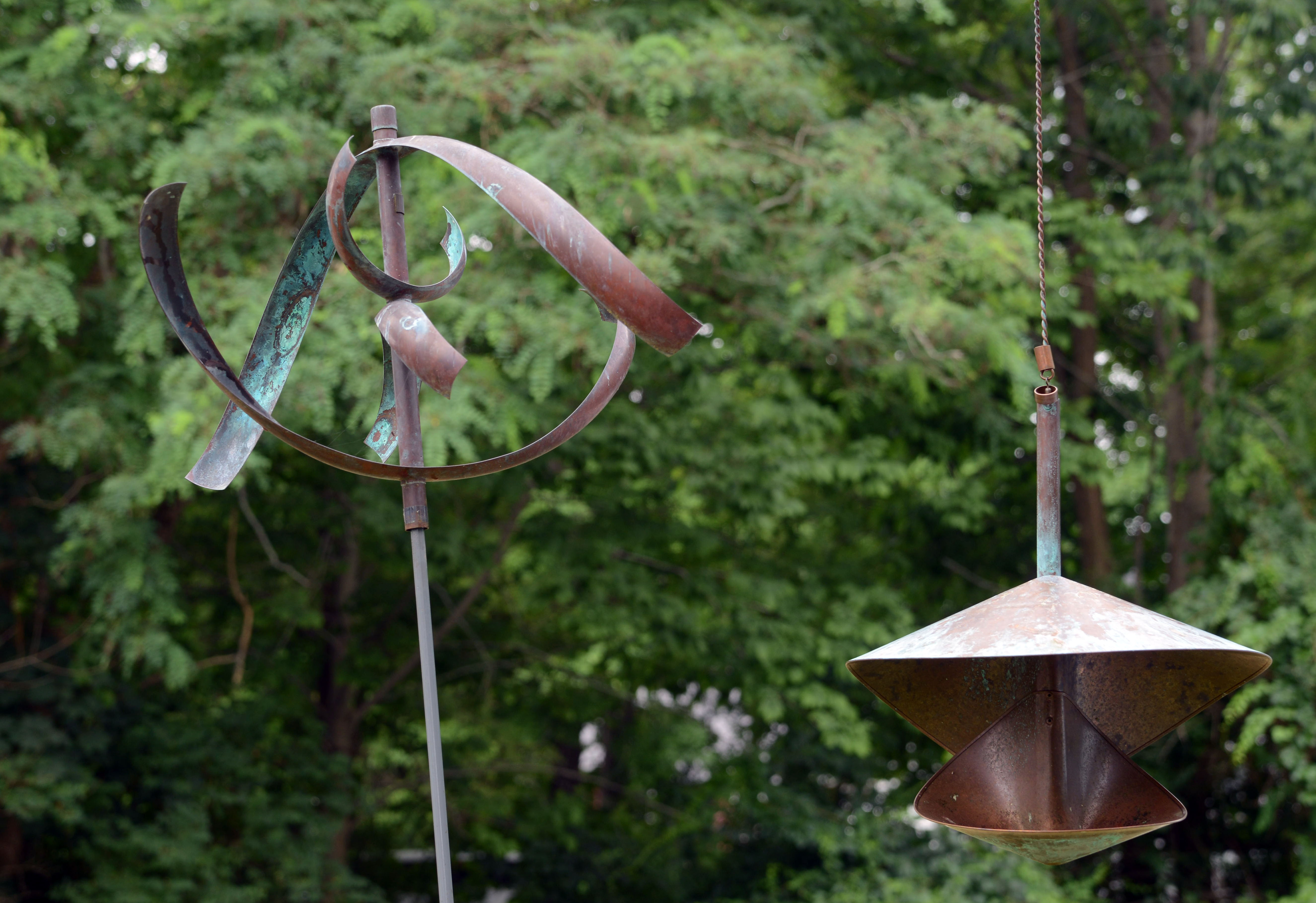 LYMAN WHITAKER COPPER WIND SCULPTURE.