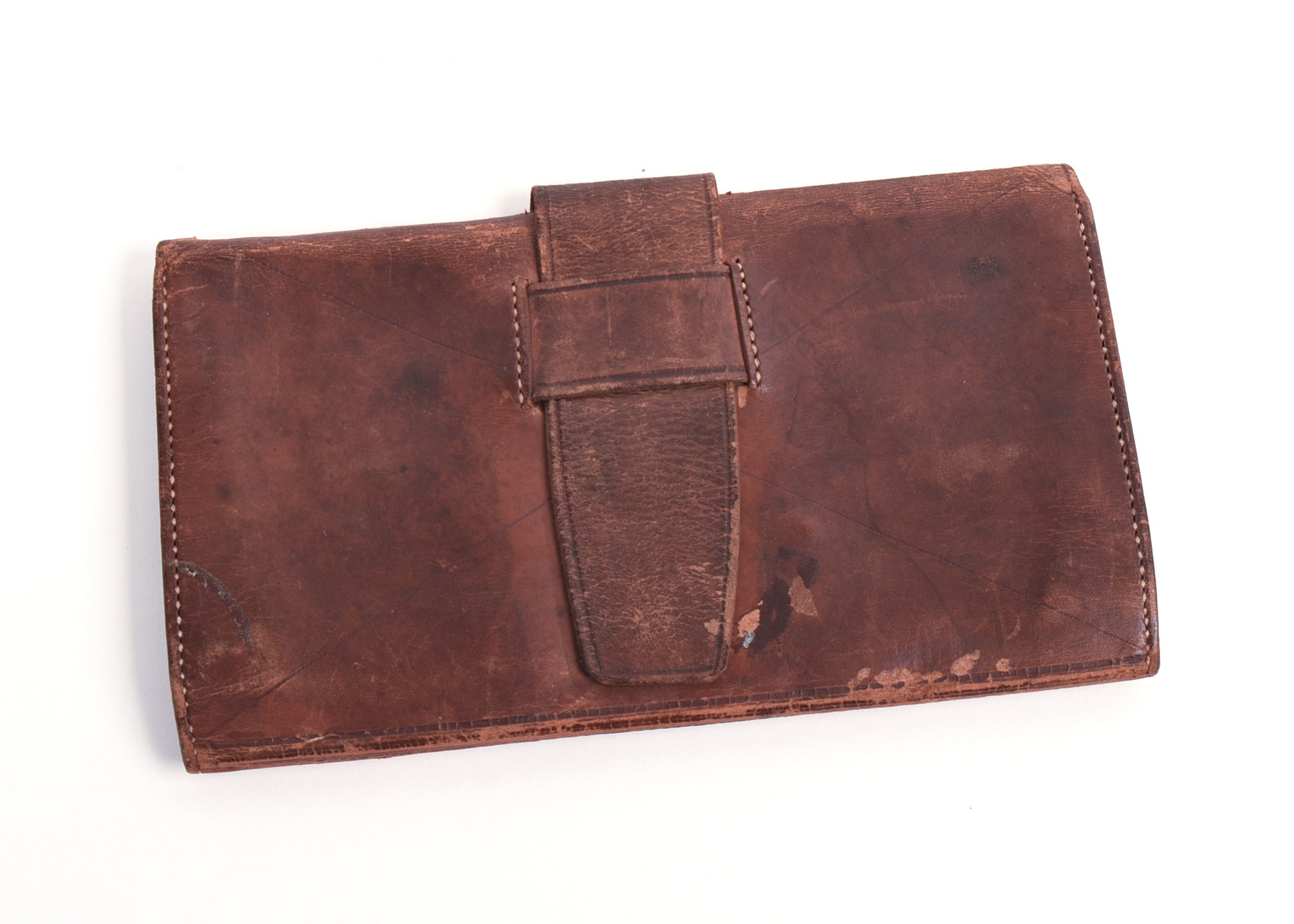 RARE EARLY 19TH CENTURY LEATHER WALLET.