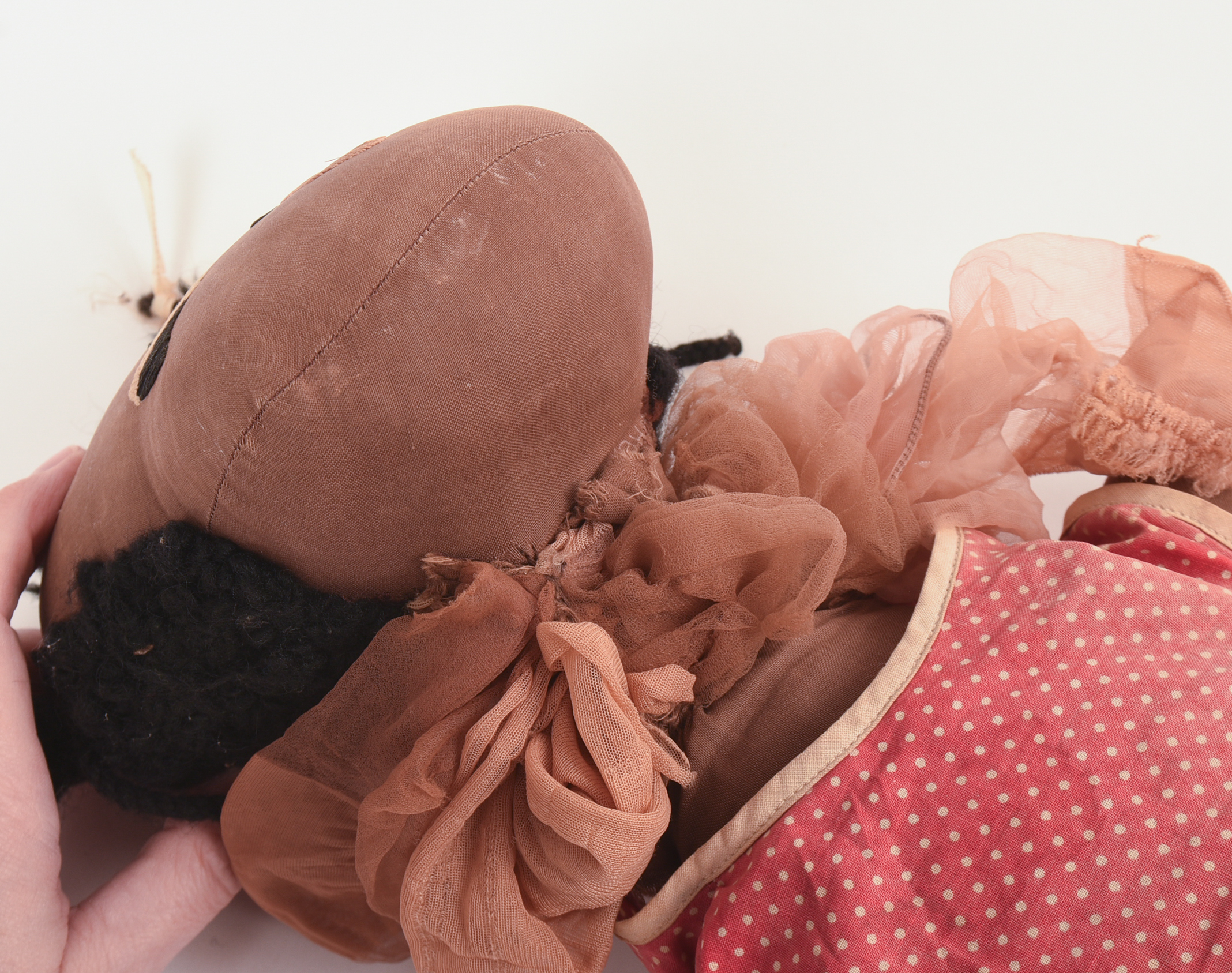 LARGE 20TH CENTURY BLACK MAMMY DOLL.