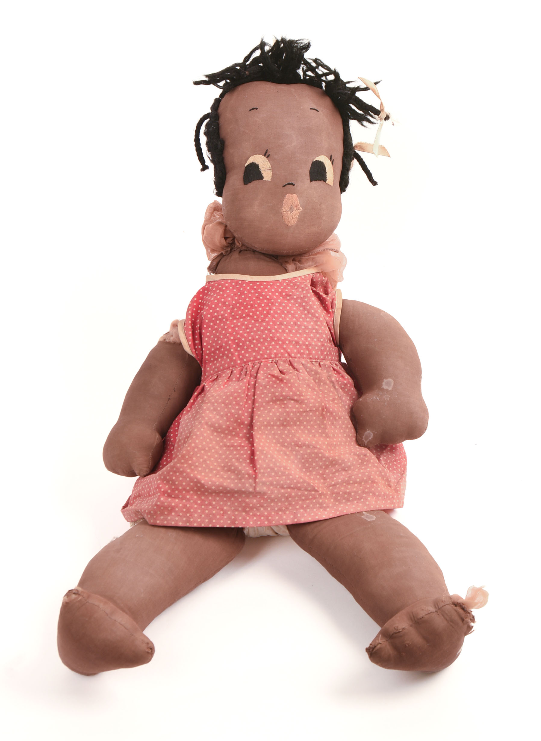 LARGE 20TH CENTURY BLACK MAMMY DOLL.
