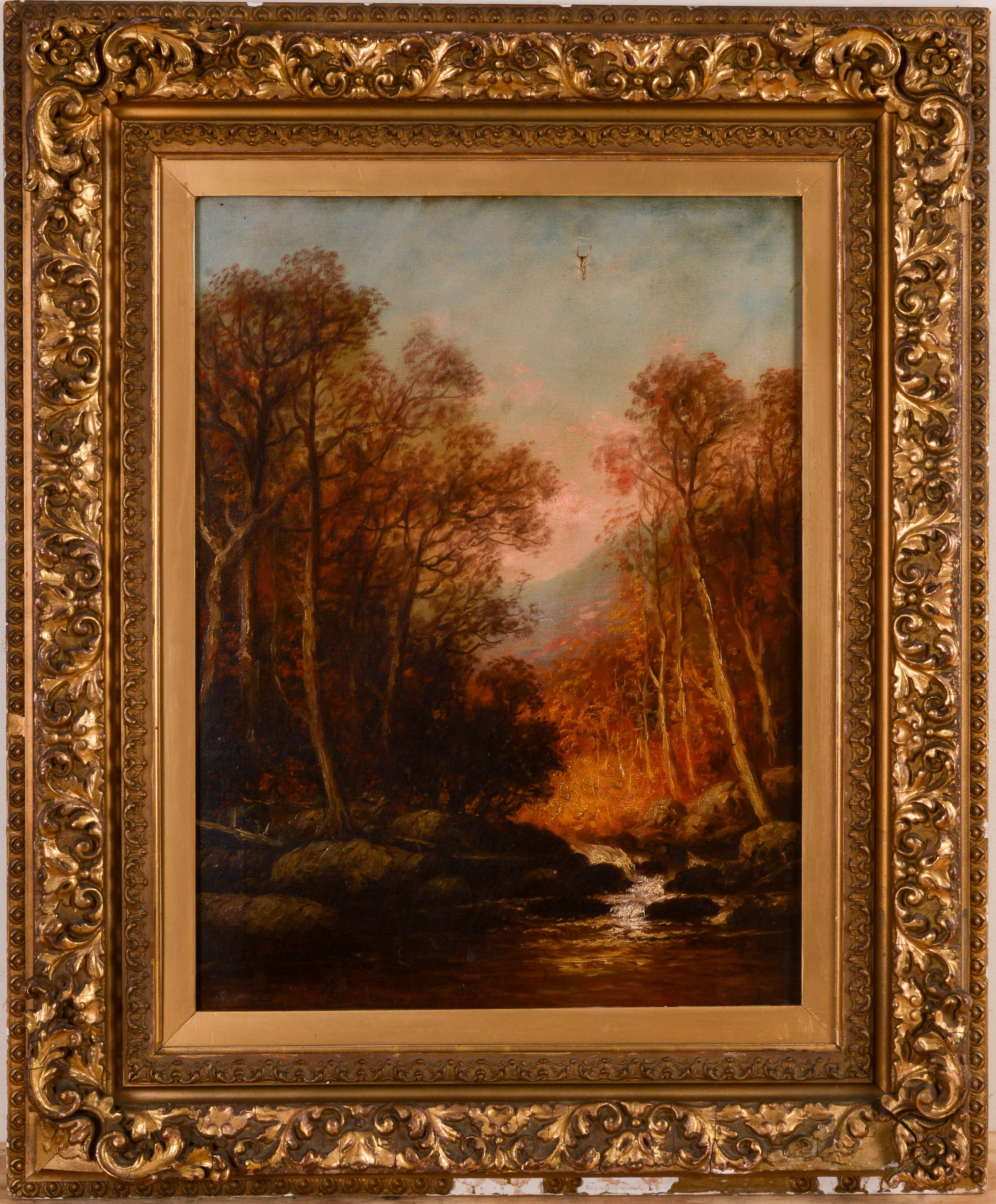 WESLEY ELBRIDGE WEBBER (1841-1914). MOUNTAIN STREAM.